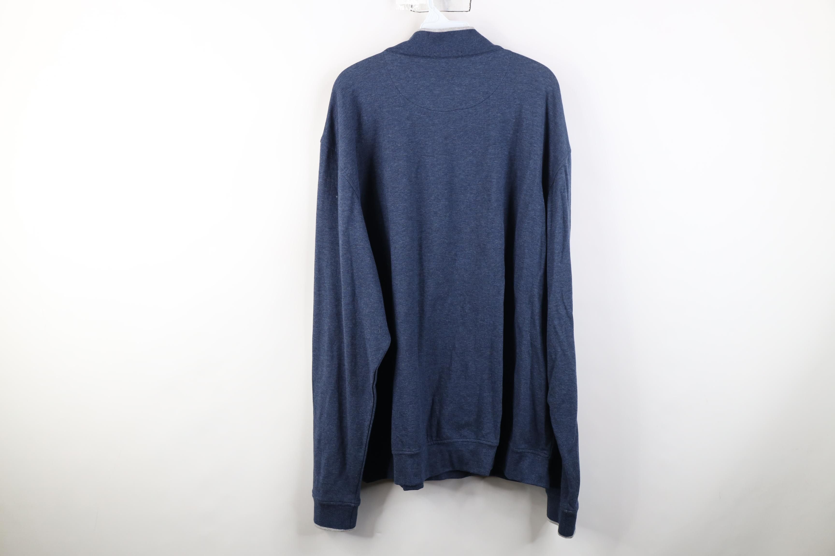 Vintage Oliver Ridley Touch Half Zip Pullover Sweater Heather Blue Size US XXL / EU 58 / 5 - 10 Thumbnail