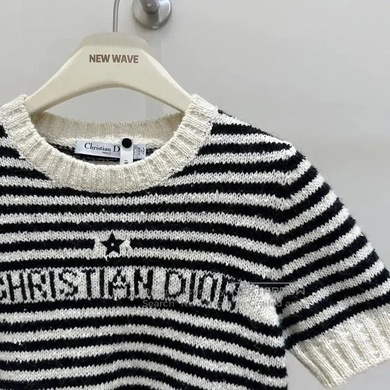 Dior Dior Striped Cotton Short Sleeve Top . Size S / US 4 / IT 40 - 4 Thumbnail