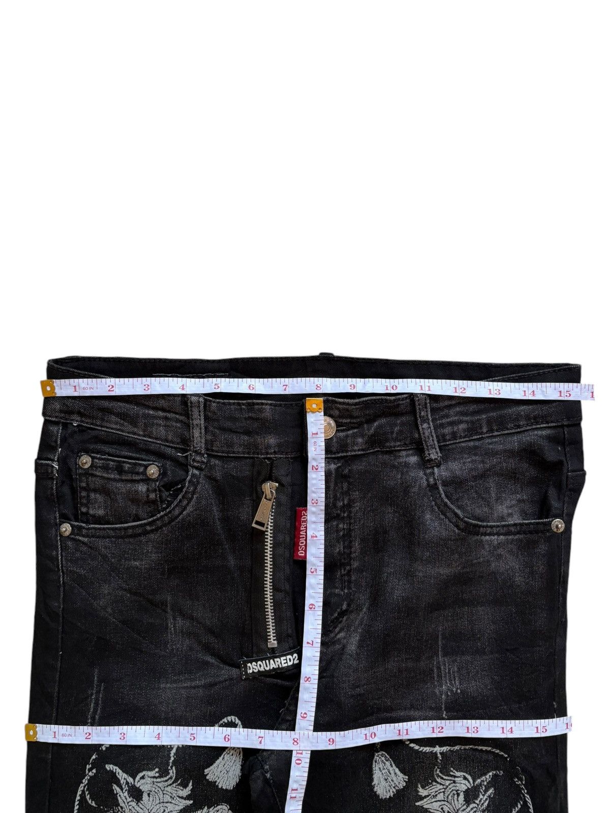 Dsquared2 Vintage Dsquared "Twins Brothers" Distressed Skinny Jeans Size US 31 - 13 Thumbnail