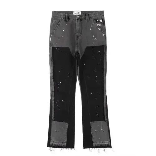 Handmade custom punk carpenter paint pants Size US 34 / EU 50 - 1 Thumbnail