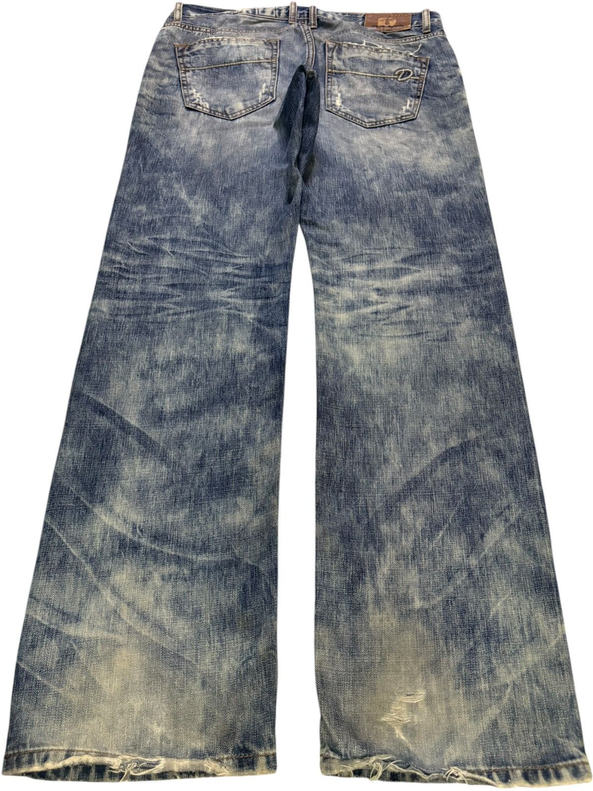 Japanese Brand Vintage Japanese Brand Mud Wash Loose Baggy Jeans Size US 36 / EU 52 - 2 Thumbnail