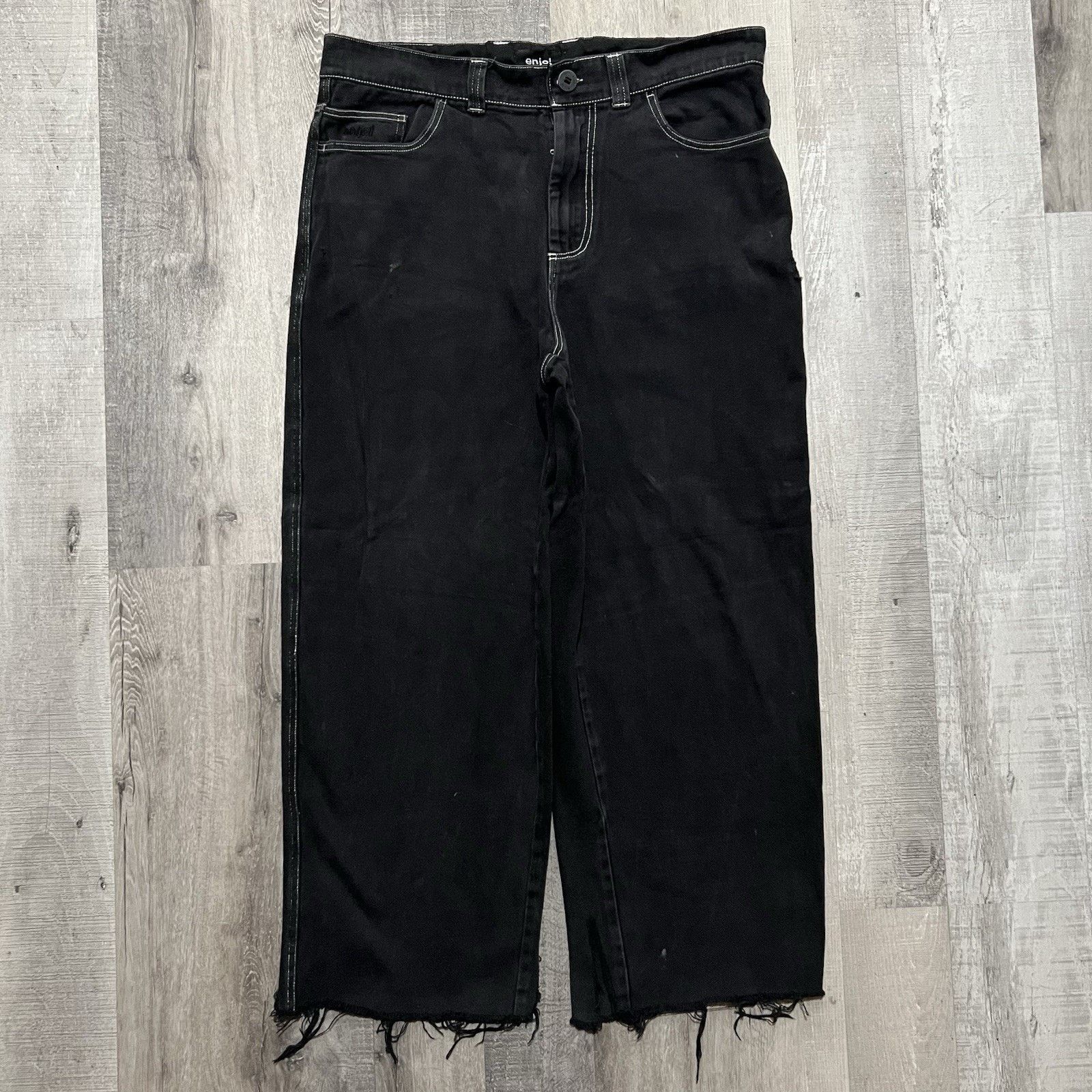 Enjoi VTG Enjoi Skateboards Black Jeans Wide Leg Y2K Baggy Fit 36 Size US 34 / EU 50 - 1 Thumbnail