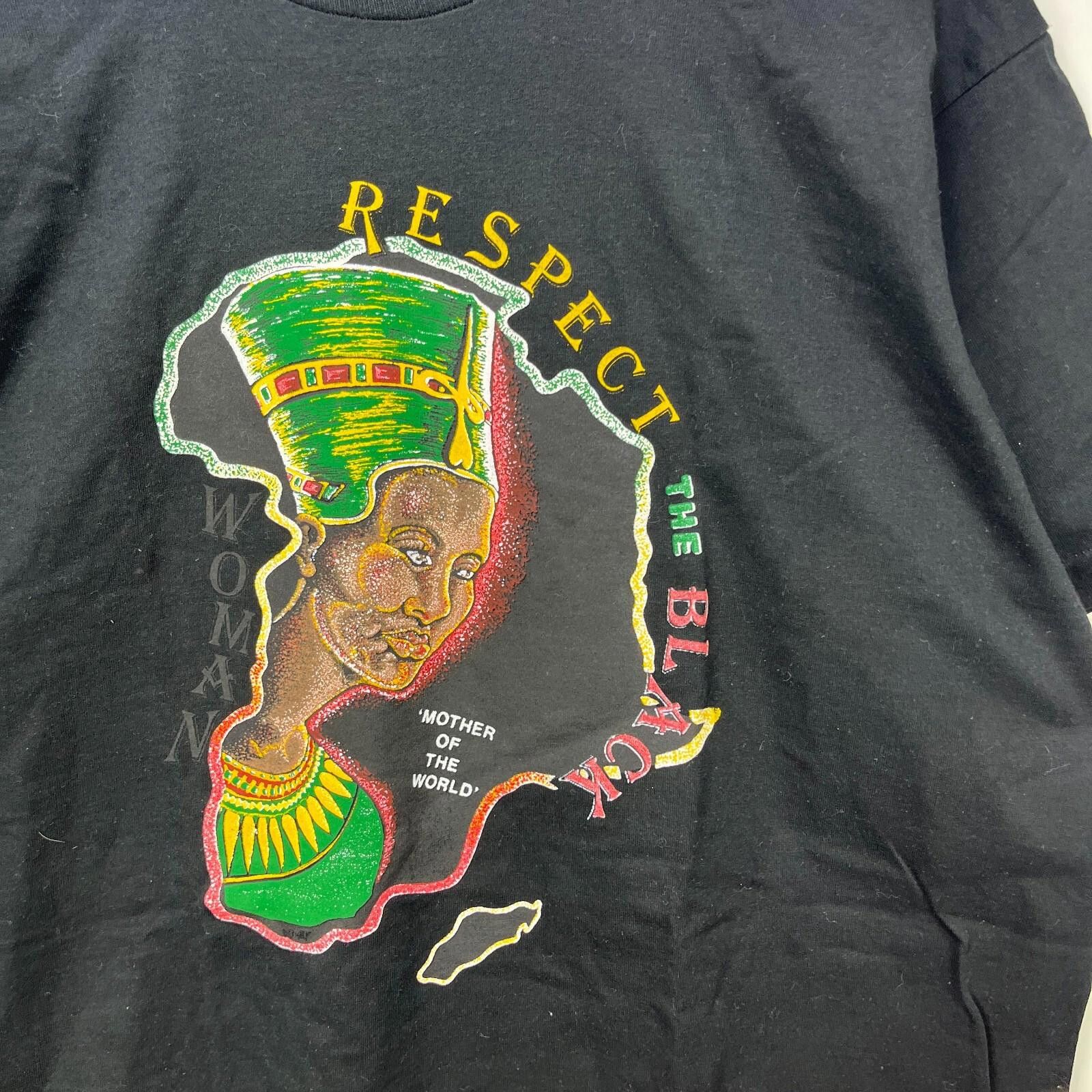 Fruit Of The Loom Vintage 90s African Woman Black History T-Shirt XL MLK Size US XL / EU 56 / 4 - 2 Thumbnail