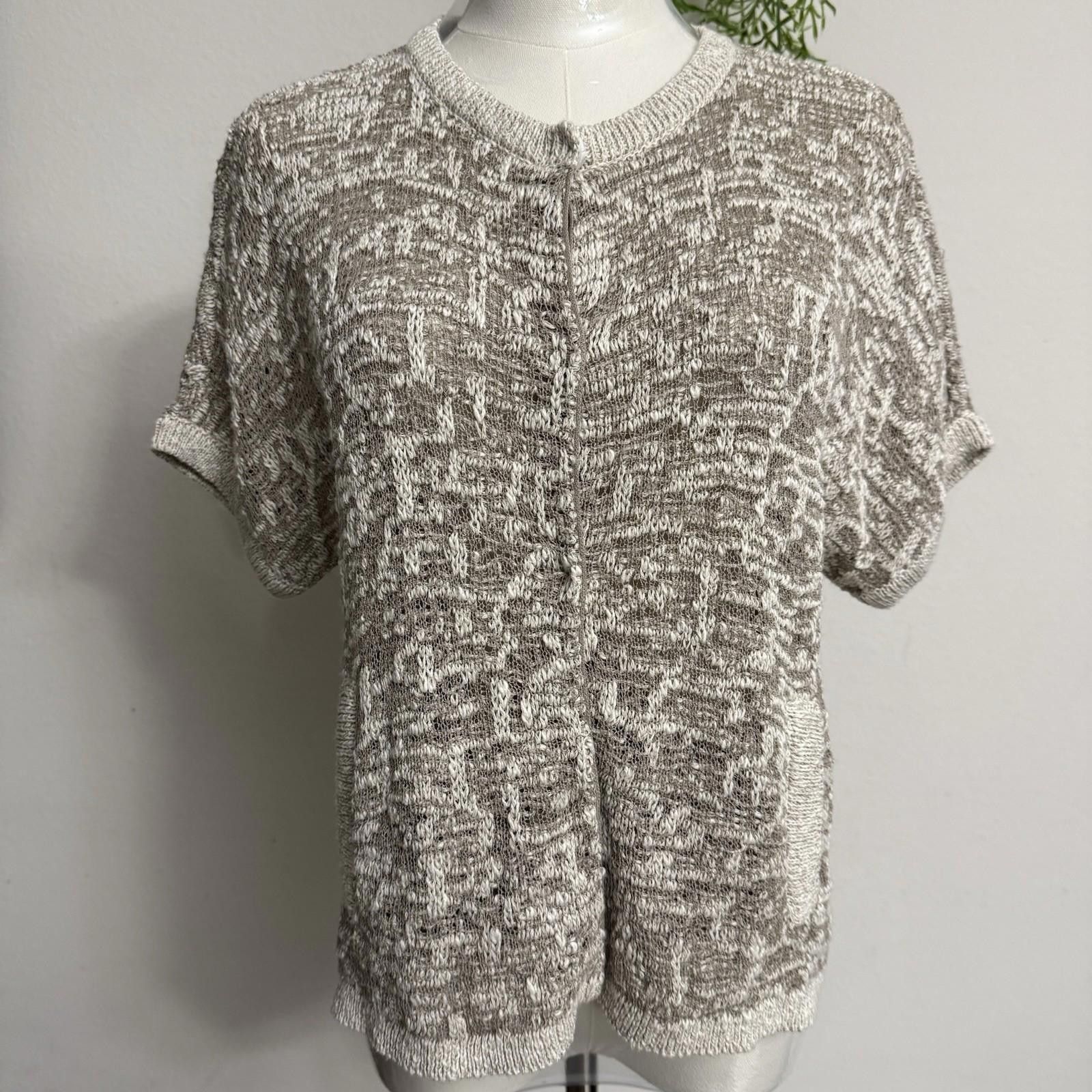 Designer Piazza semipione italy knit Cardigan Blouse Size M / US 6-8 / IT 42-44 - 1 Thumbnail