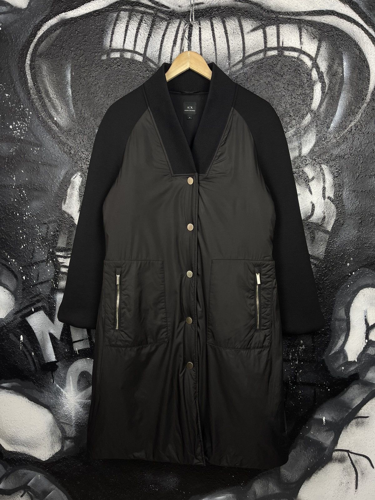 Armani Exchange Armani Exchange Black Long Puffer Coat Women’s Size M Size M / US 6-8 / IT 42-44 - 2 Thumbnail