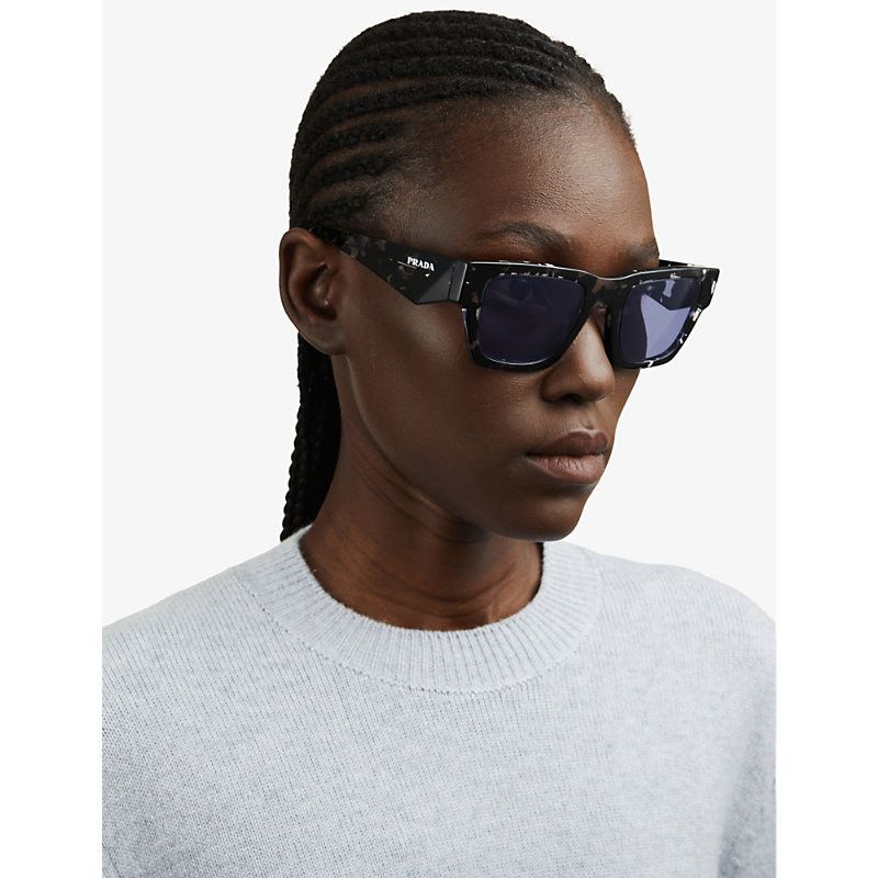 Prada NEW Prada PRA06S 15O50B Square Unisex Sunglasses PR A06S Size ONE SIZE - 3 Preview