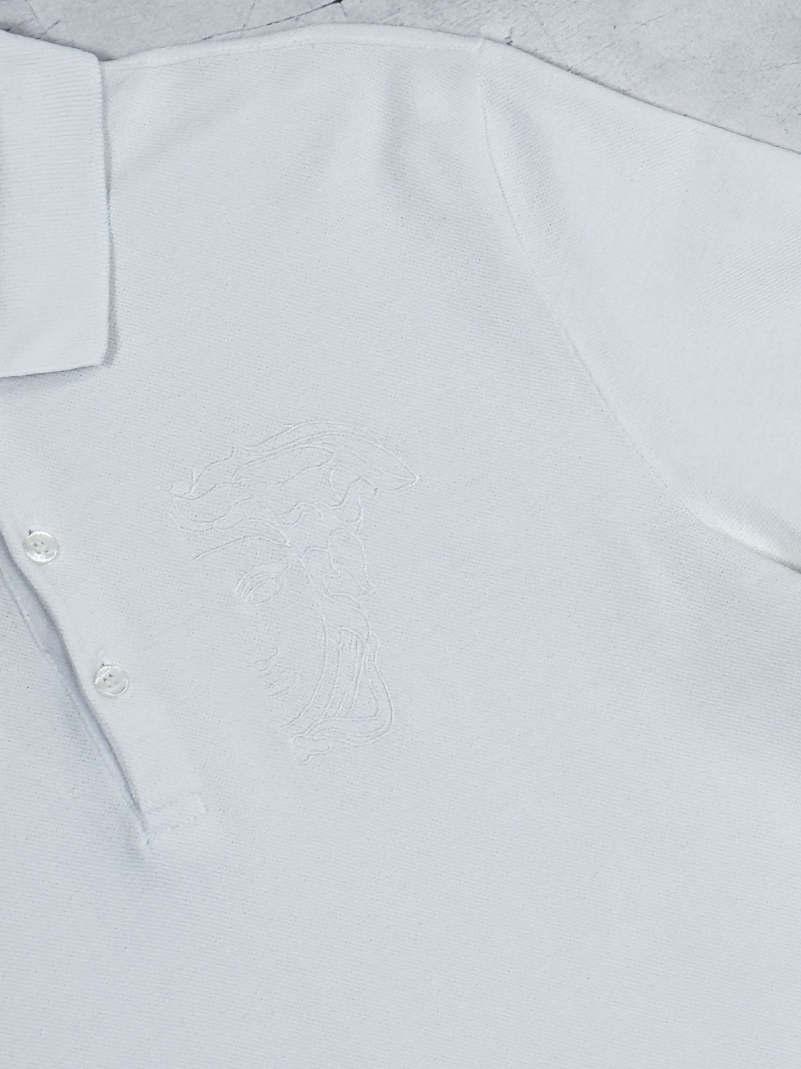 Versace Versace Collection Polo T-Shirt White & Medusa Chest Logo Size US M / EU 48-50 / 2 - 8 Thumbnail