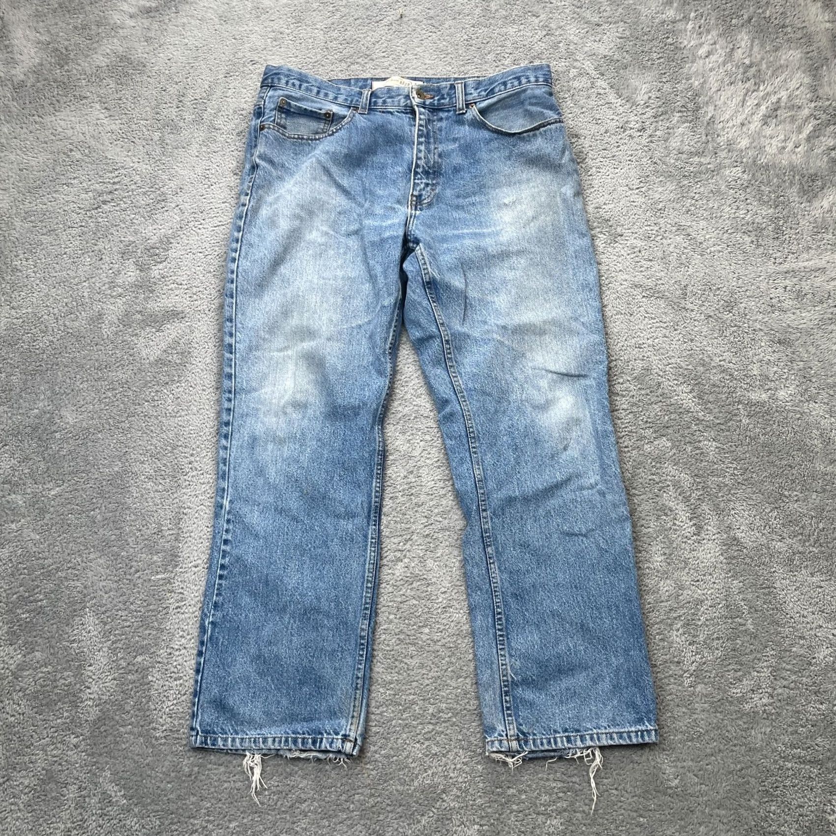 Vintage VTG Urban Pipeline Jeans Mens 36x30 Blue Straight Leg Denim Cotton Distressed Jeans Size US 36 / EU 52 - 2 Thumbnail
