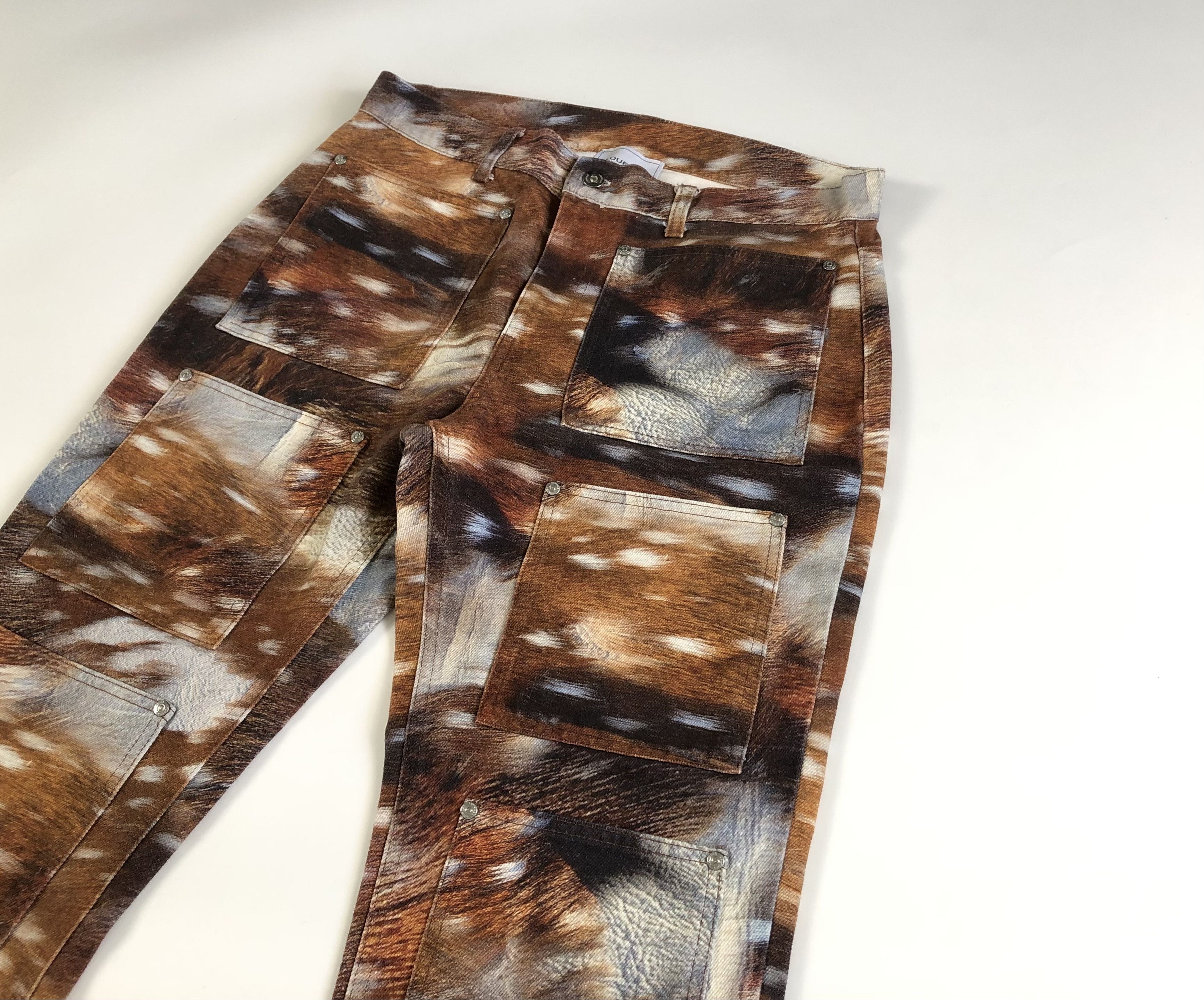 Other Lourdes New York Multi-Pocket Deer Unisex Jeans Size US 33 - 2 Thumbnail