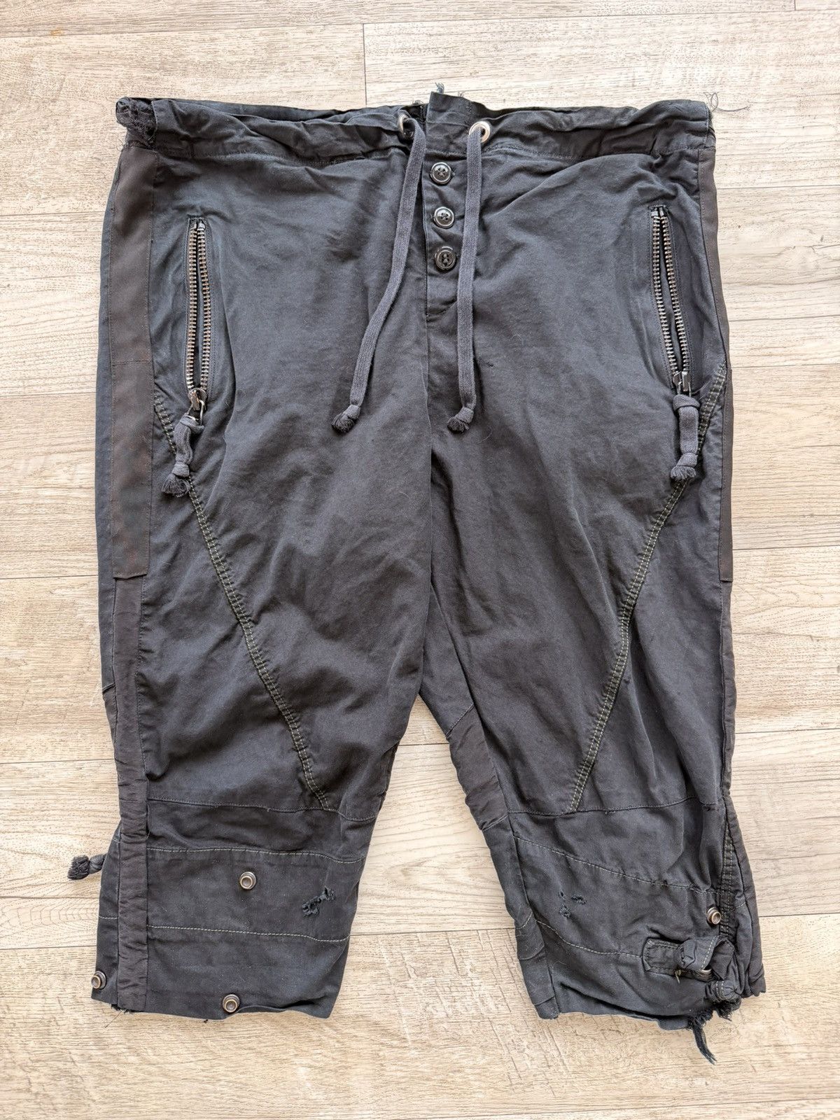 Greg Lauren 🚨OG 3/4 Tent Shorts with Back Zippers Size US 36 / EU 52 - 1 Thumbnail