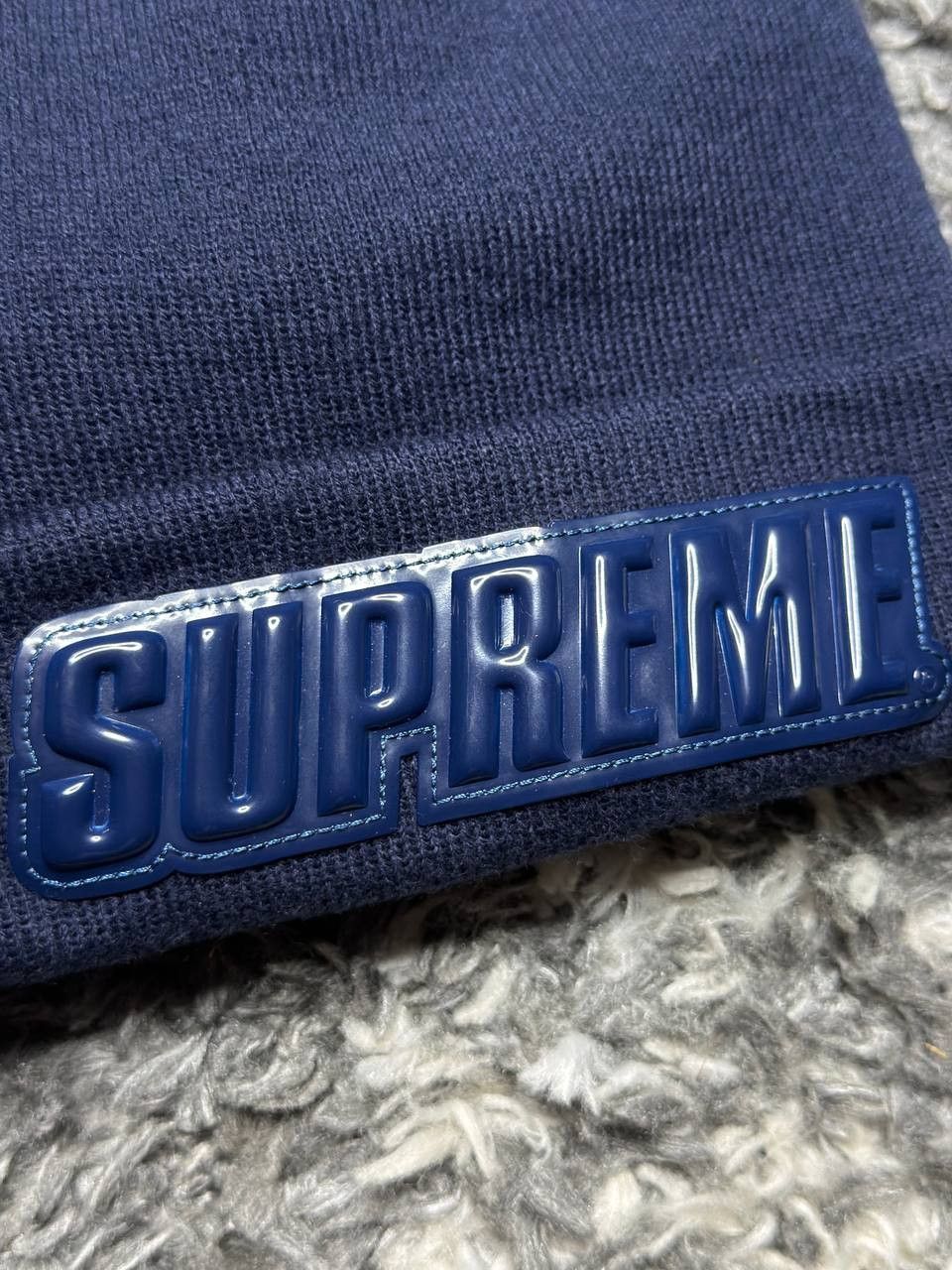 Supreme Supreme Raised Patent Logo Beanie Size ONE SIZE - 2 Thumbnail
