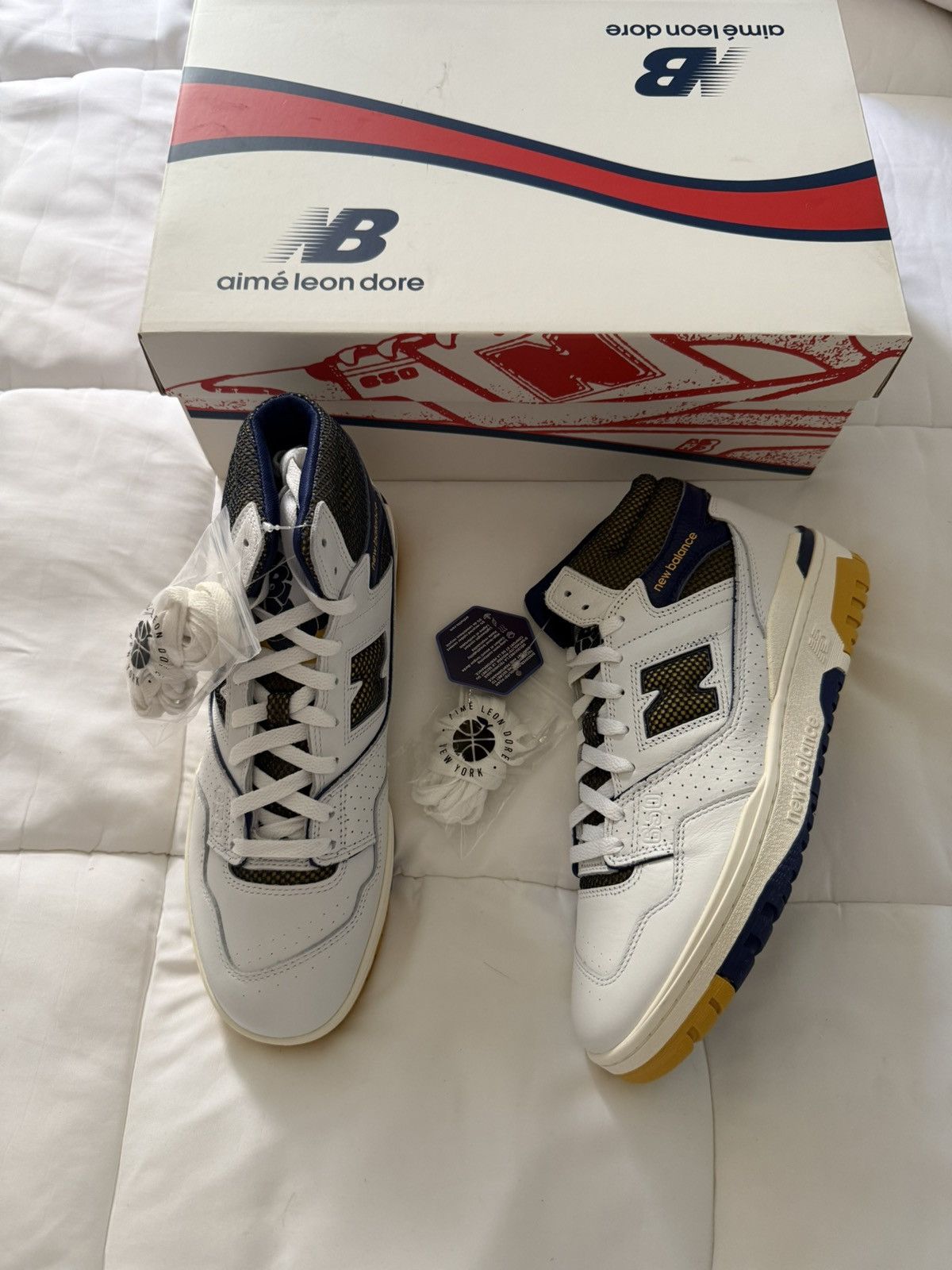 NEW BALANCE AIMÉ LEON DORE X 650R \'MASARYK COMMUNITY GYM - VARSITY GOLD BLUE\' 11 New Balance Aimé Leon Dore X 550  main image 4