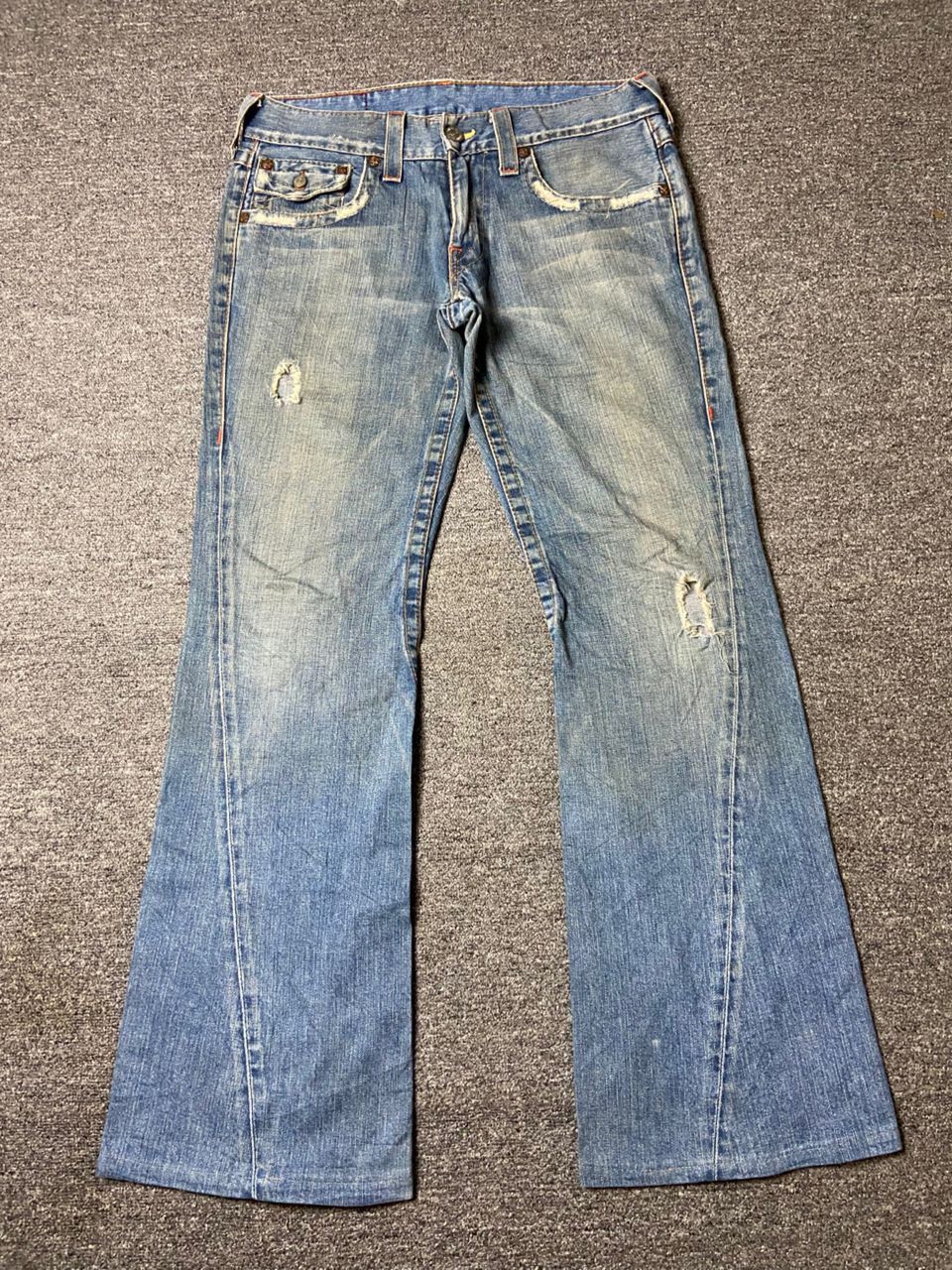 True Religion 🔥 Vintage TRUE RELIGION JOEY Stitched Jeans 🔥 (135) Size US 34 / EU 50 - 1 Thumbnail