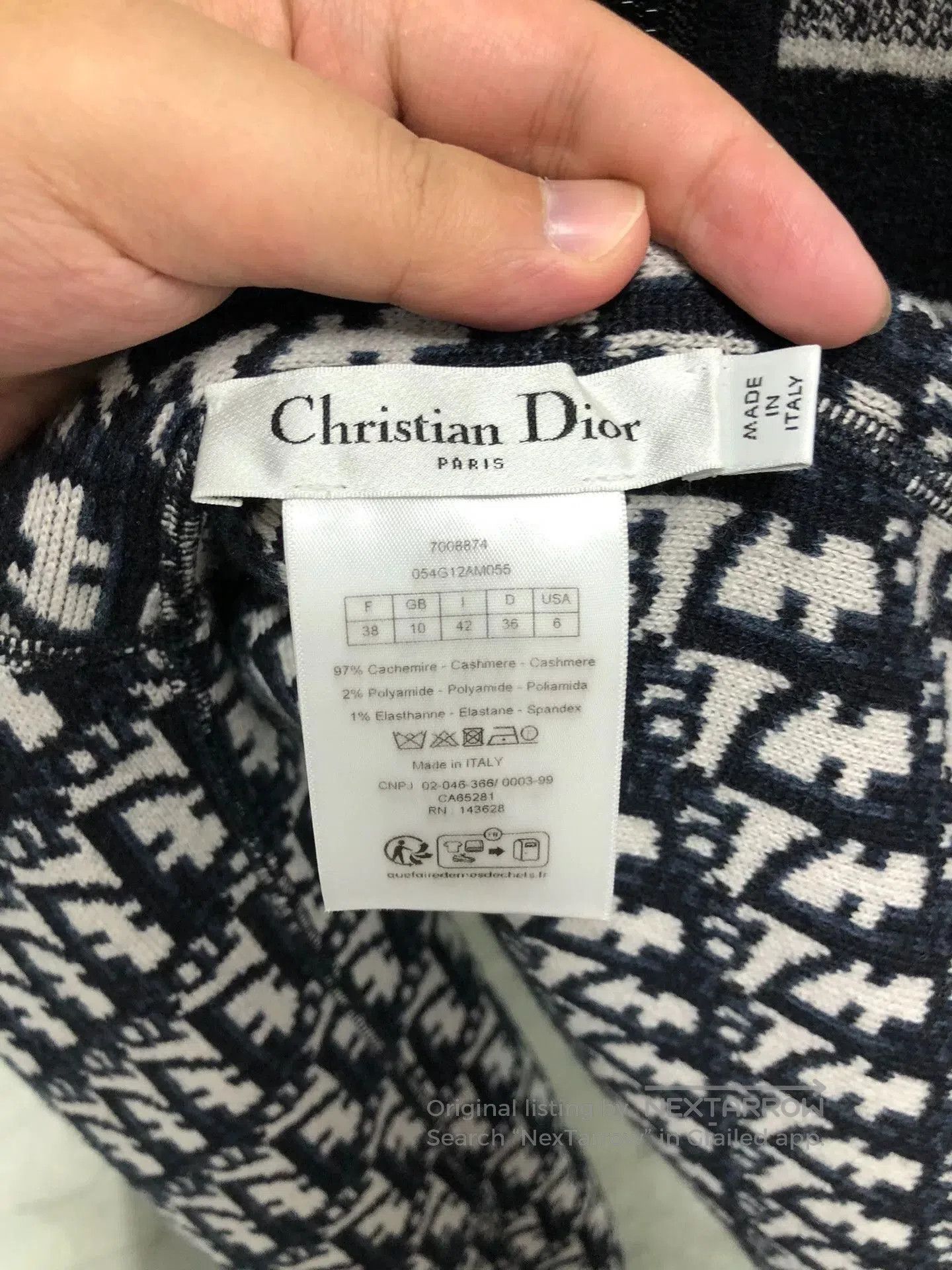 Dior Dior Oblique Print Hooded Zip Sweatshirt. Size L / US 10 / IT 46 - 6 Thumbnail