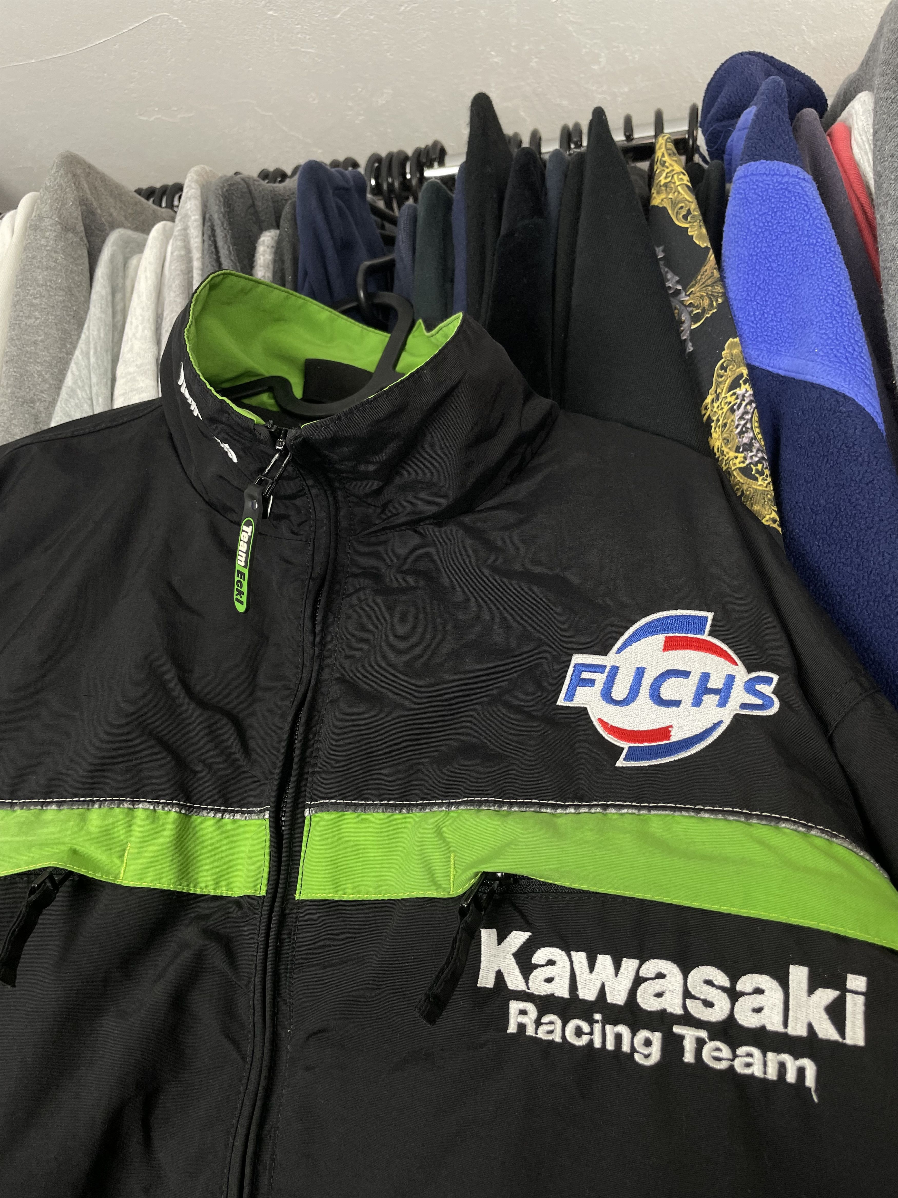 Japanese Brand × Vintage Kawasaki racing jacket vintage Motogp rare 90s 00s motorcycl Size US XL / EU 56 / 4 - 3 Thumbnail