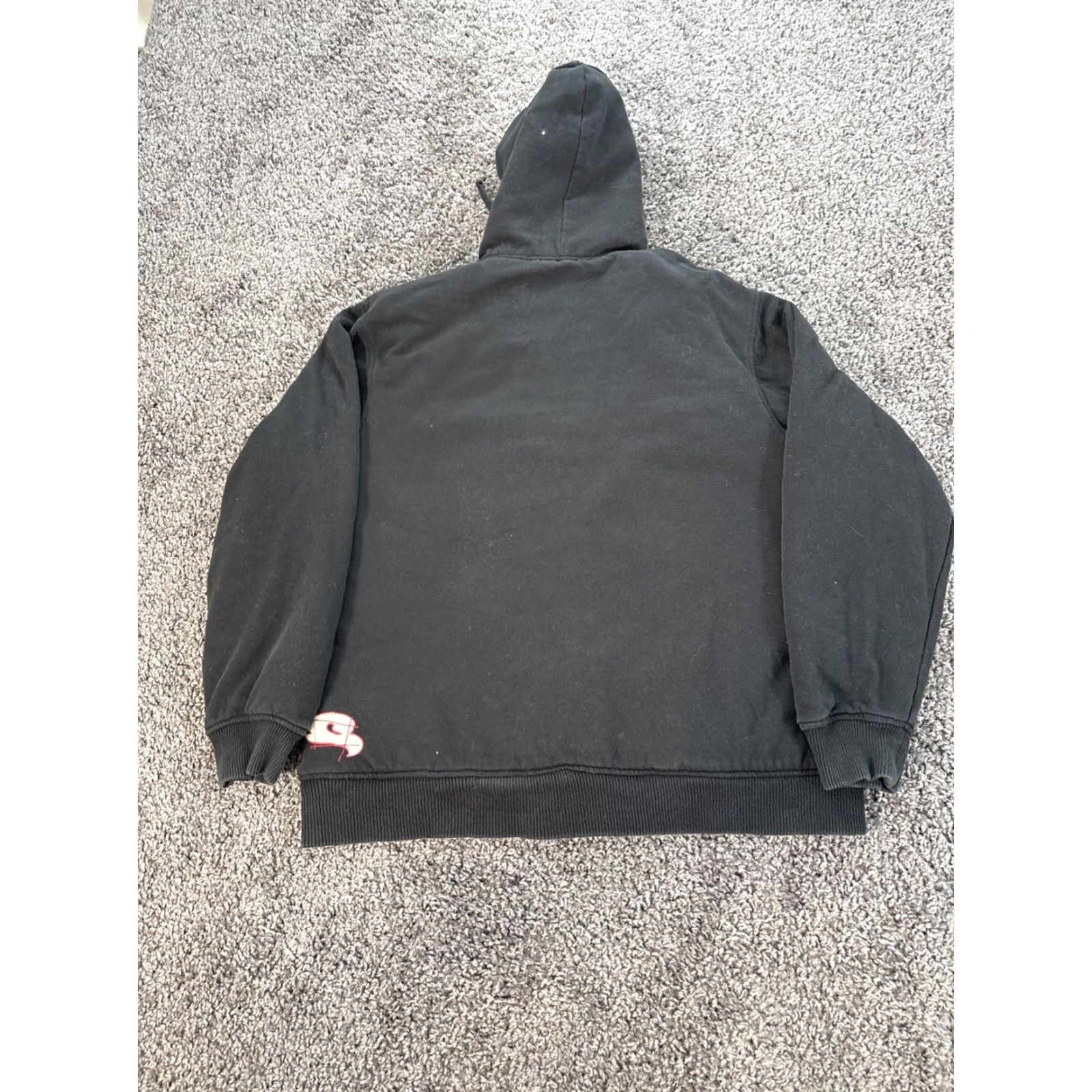Vintage VINTAGE Tony Hawk Hoodie Zip Sweatshirt Mens L Black Heavyweight Hooded Sherpa Lined Full Zip Front Size US L / EU 52-54 / 3 - 5 Thumbnail