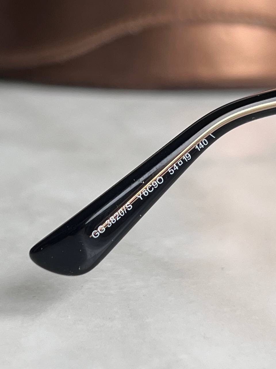 Vintage Gucci Sunglasses Vintage Eyewear's GG3820/S GG Logo Golden Size ONE SIZE - 6 Thumbnail