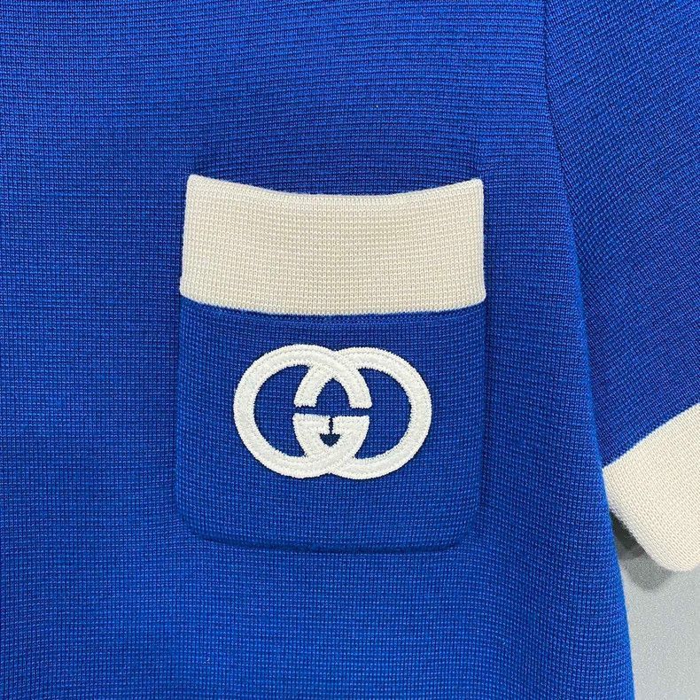 Gucci Blue Double G Dress by GUCCI-2505 Size M / US 6-8 / IT 42-44 - 3 Thumbnail