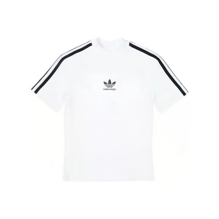 Balenciaga Balenciaga x adidas Logo Print Color Block T-Shirt 0079-250 Size XS / US 0-2 / IT 36-38 - 1 Thumbnail