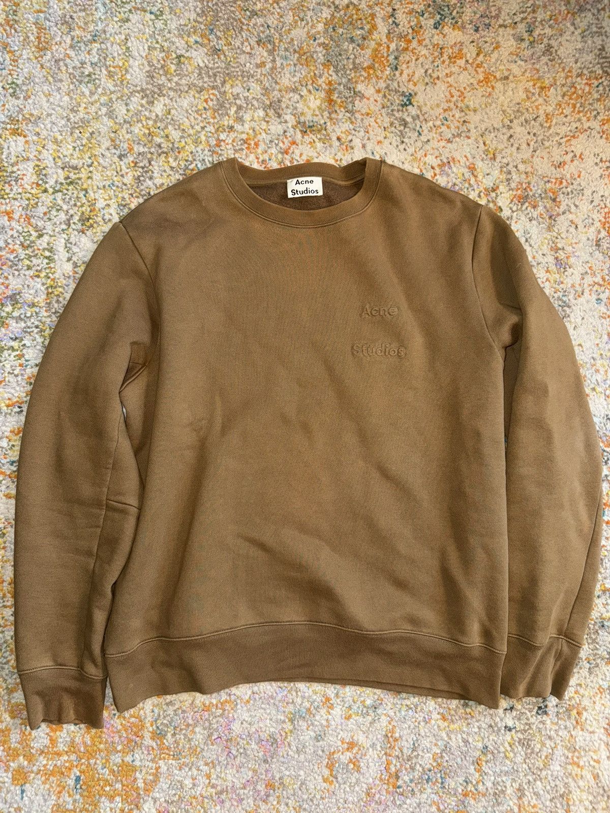 image of Acne Studios Crewneck in Brown, Men's (Size XL)