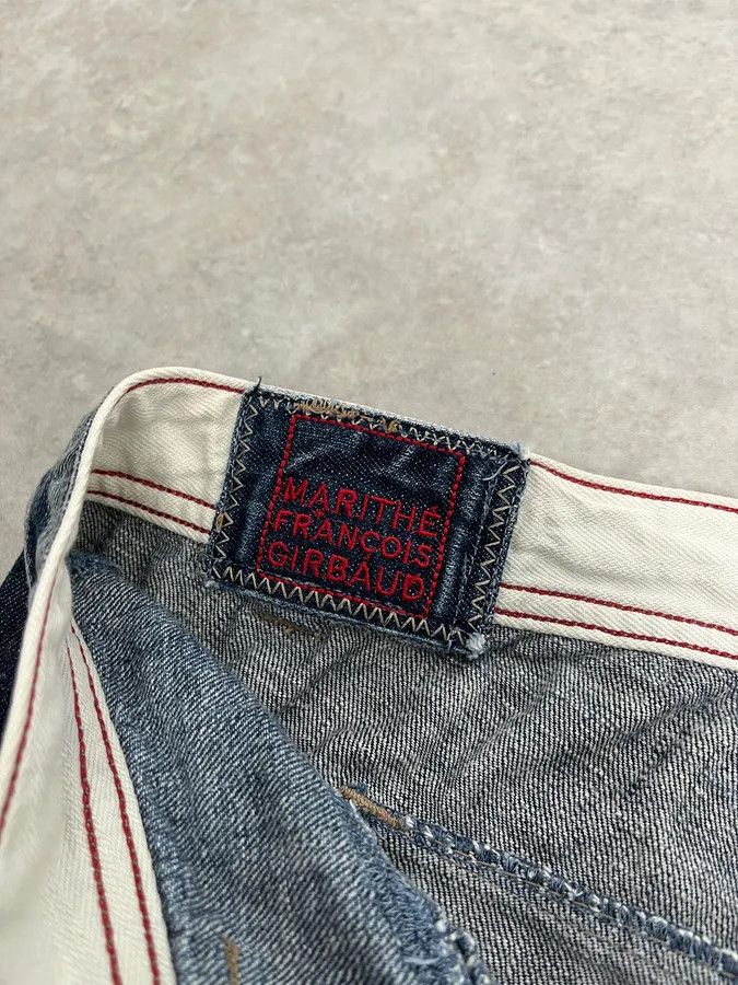 Marithe + Francois Girbaud 2000s Marithé + François Girbaud Blue Large Rebel Denim Jeans Size US 34 / EU 50 - 11 Thumbnail