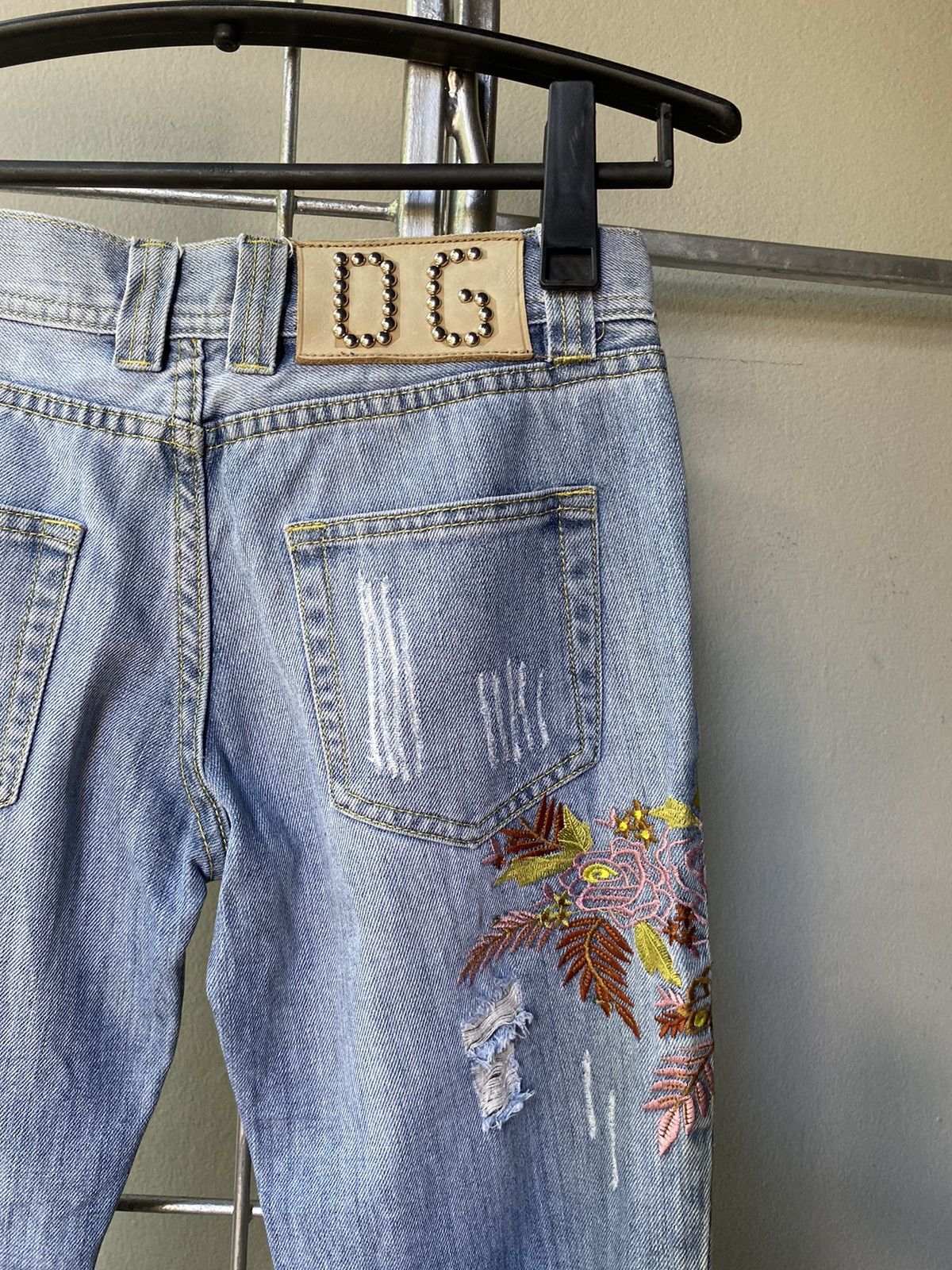 Dolce & Gabbana Dolce & Gabbana Y2K embroidery denim jeans Size 29" - 9 Thumbnail