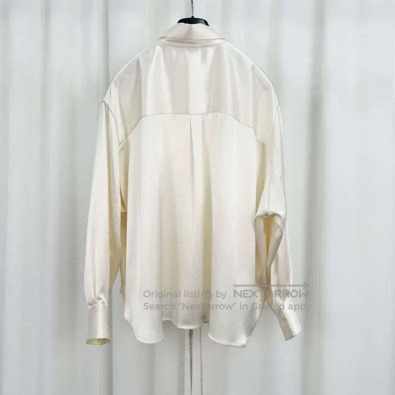 Loewe Loewe Embroidered logo pocket silk shirt Size XS / US 0-2 / IT 36-38 - 2 Thumbnail