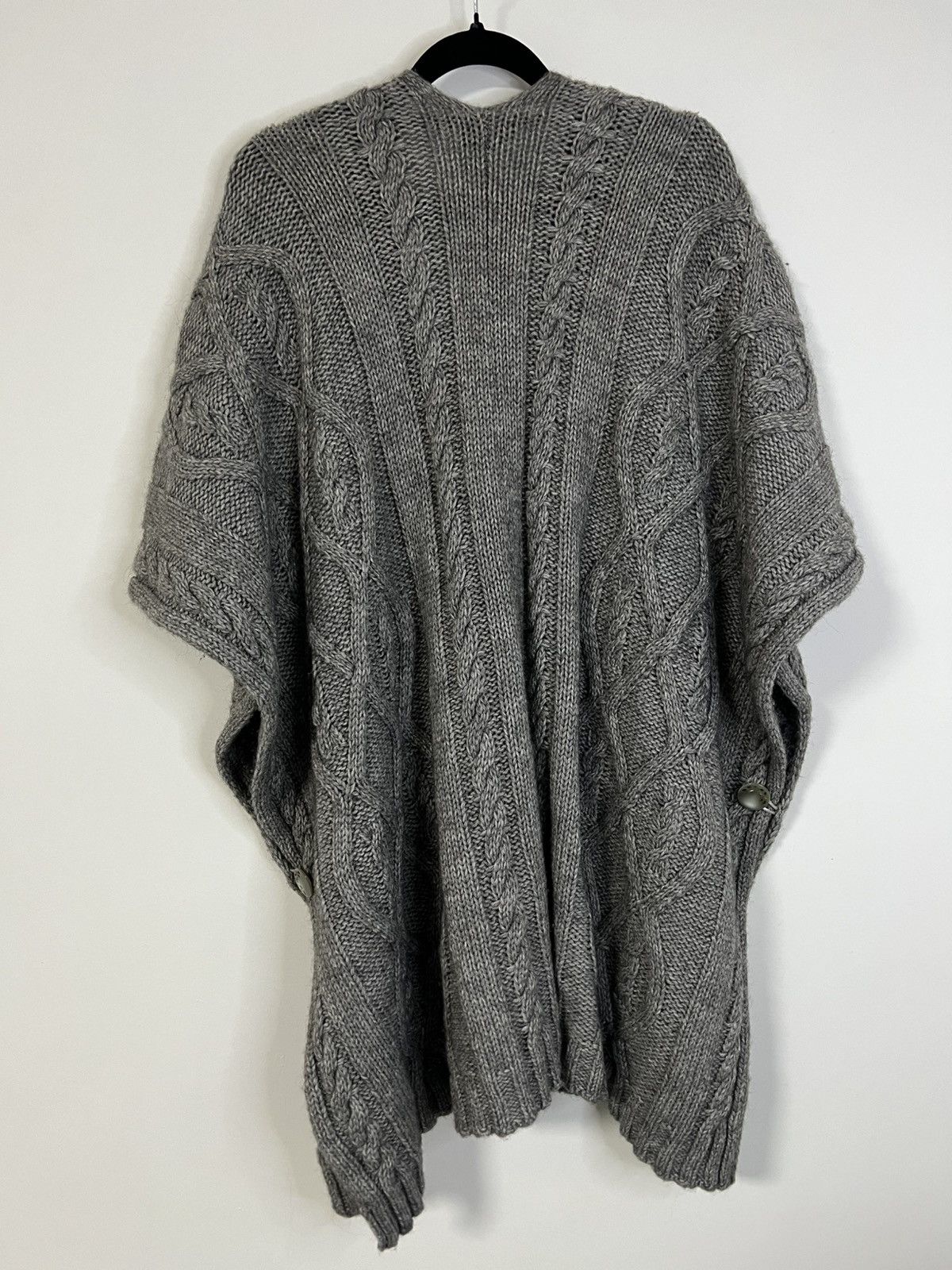 Moschino Moschino alpaca wool cape grey poncho L Size L / US 10 / IT 46 - 7 Thumbnail