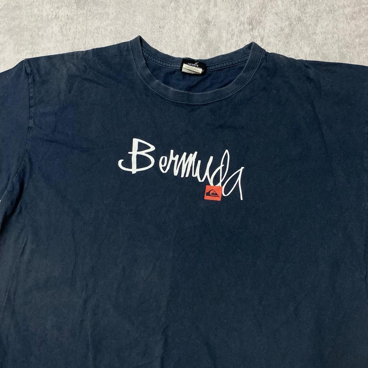 Other Navy blue Bermuda vintage t-shirt with white lettering tees Size US XL / EU 56 / 4 - 2 Thumbnail