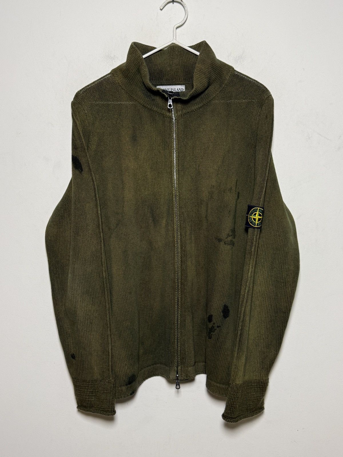 Stone Island stone island y2k archive chunky sweater tie dye Size US L / EU 52-54 / 3 - 3 Thumbnail