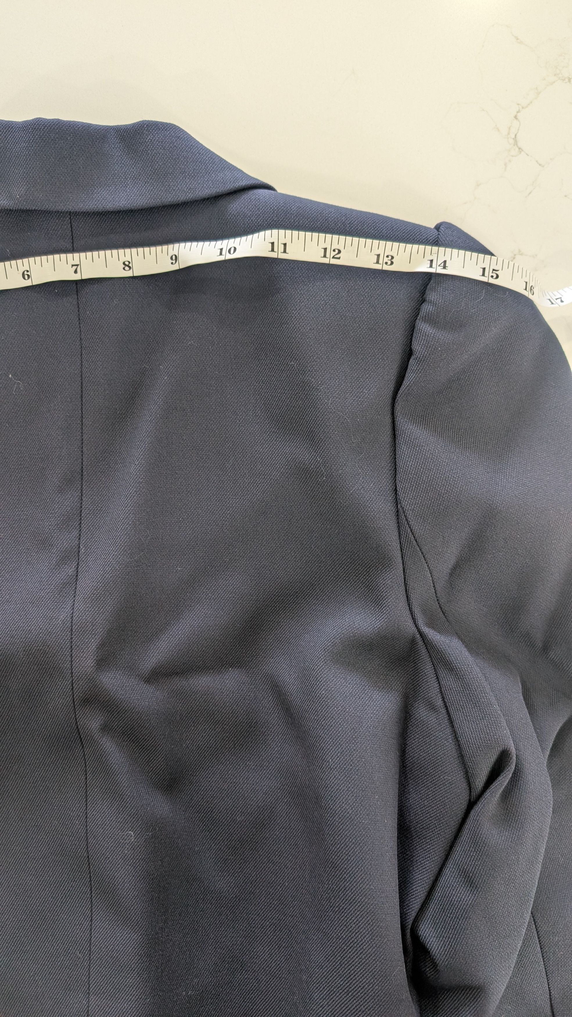 Shushu/Tong SHUSHU/TONG Cropped Puff Sleeve Blazer Navy SIZE S Size S / US 4 / IT 40 - 10 Thumbnail