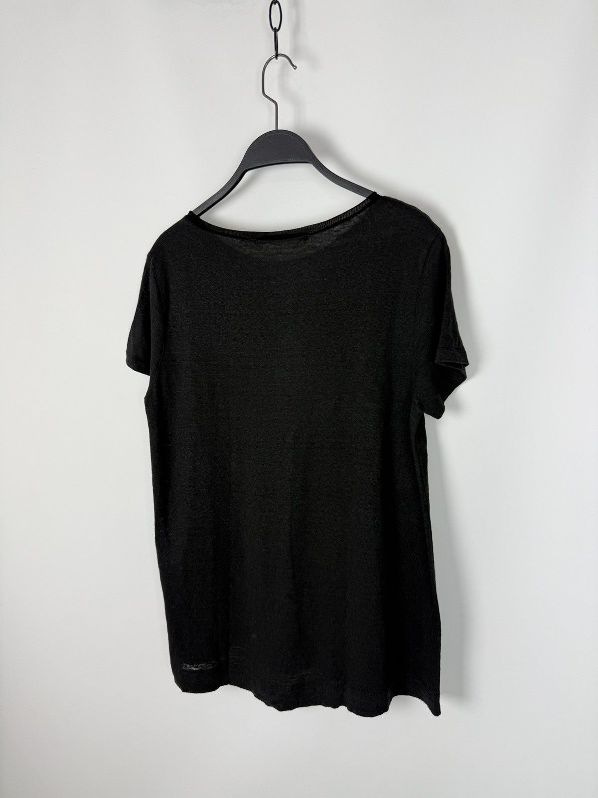 Transit Transit Par-Such K201 Black Linen Side Pocket T-Shirt Size M / US 6-8 / IT 42-44 - 5 Thumbnail