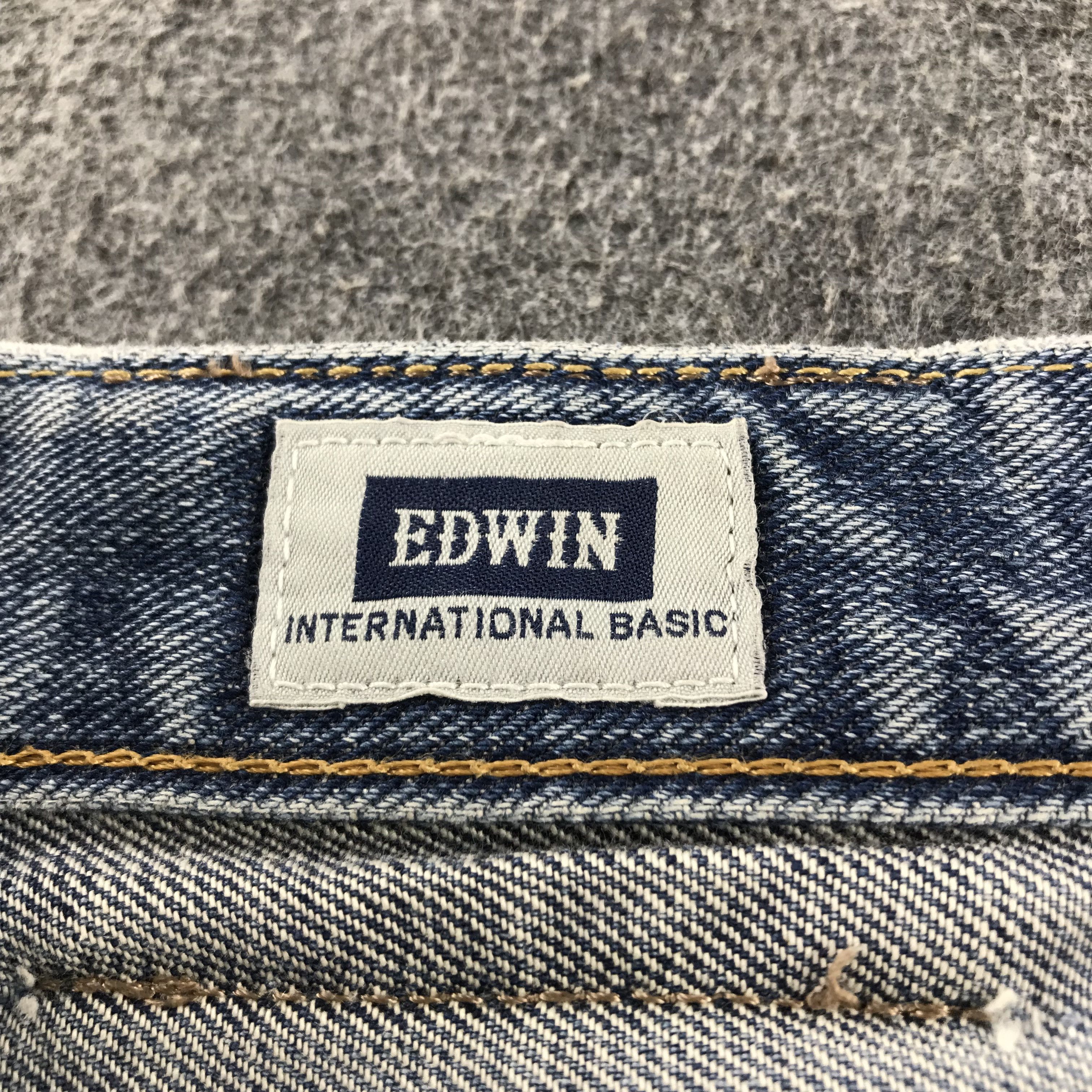 Edwin Vintage Edwin Jeans Distress Faded Blue Denim KJ3410 Size US 33 - 9 Thumbnail