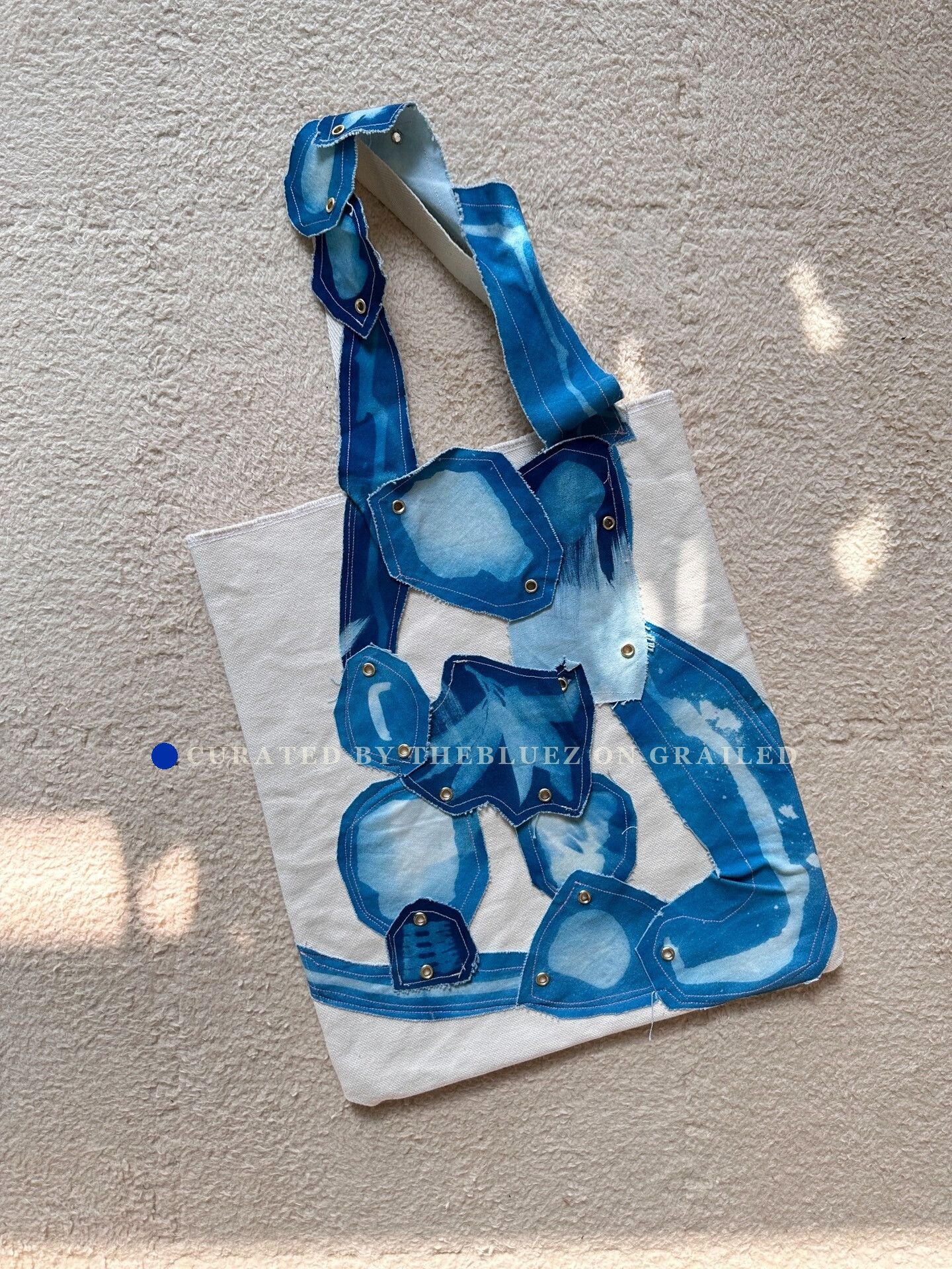 Other Kanami Fushio Japan Blue Patchwork Tote Size ONE SIZE - 1 Thumbnail