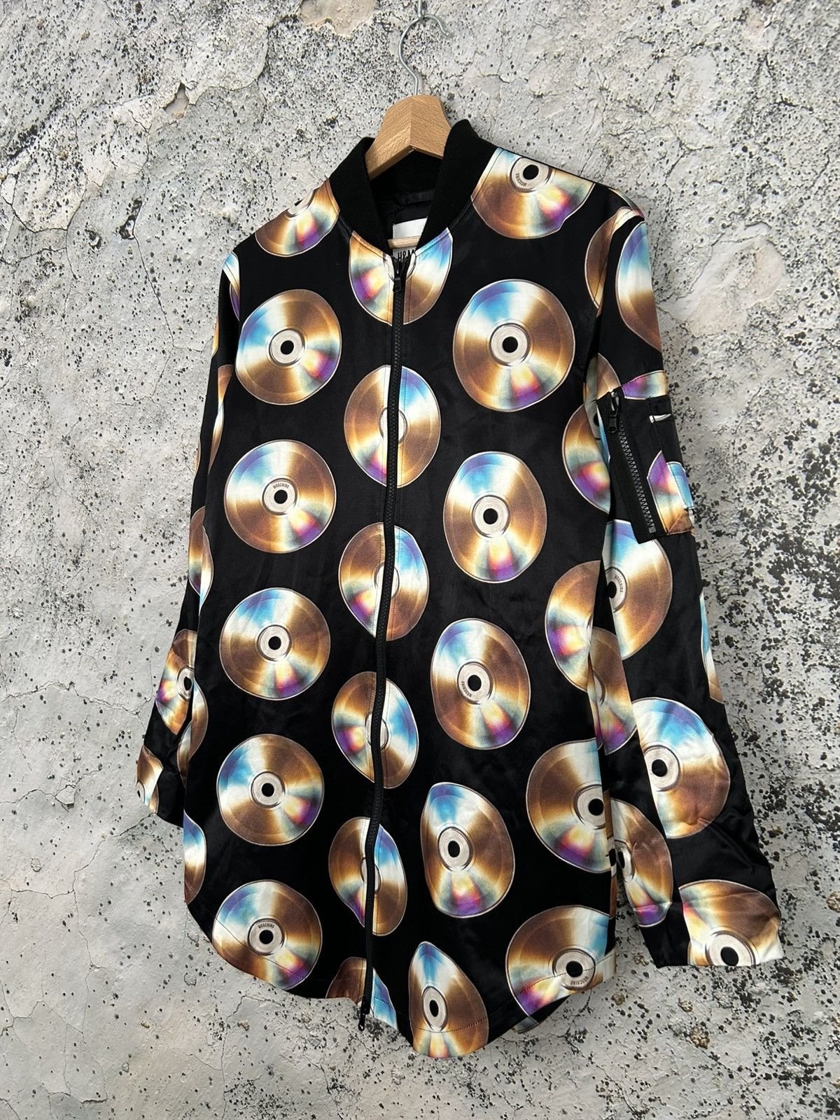 H&M × Moschino H&M x Moschino CDs Vinyls Jacket Avant Garde Designer Size S / US 4 / IT 40 - 2 Thumbnail