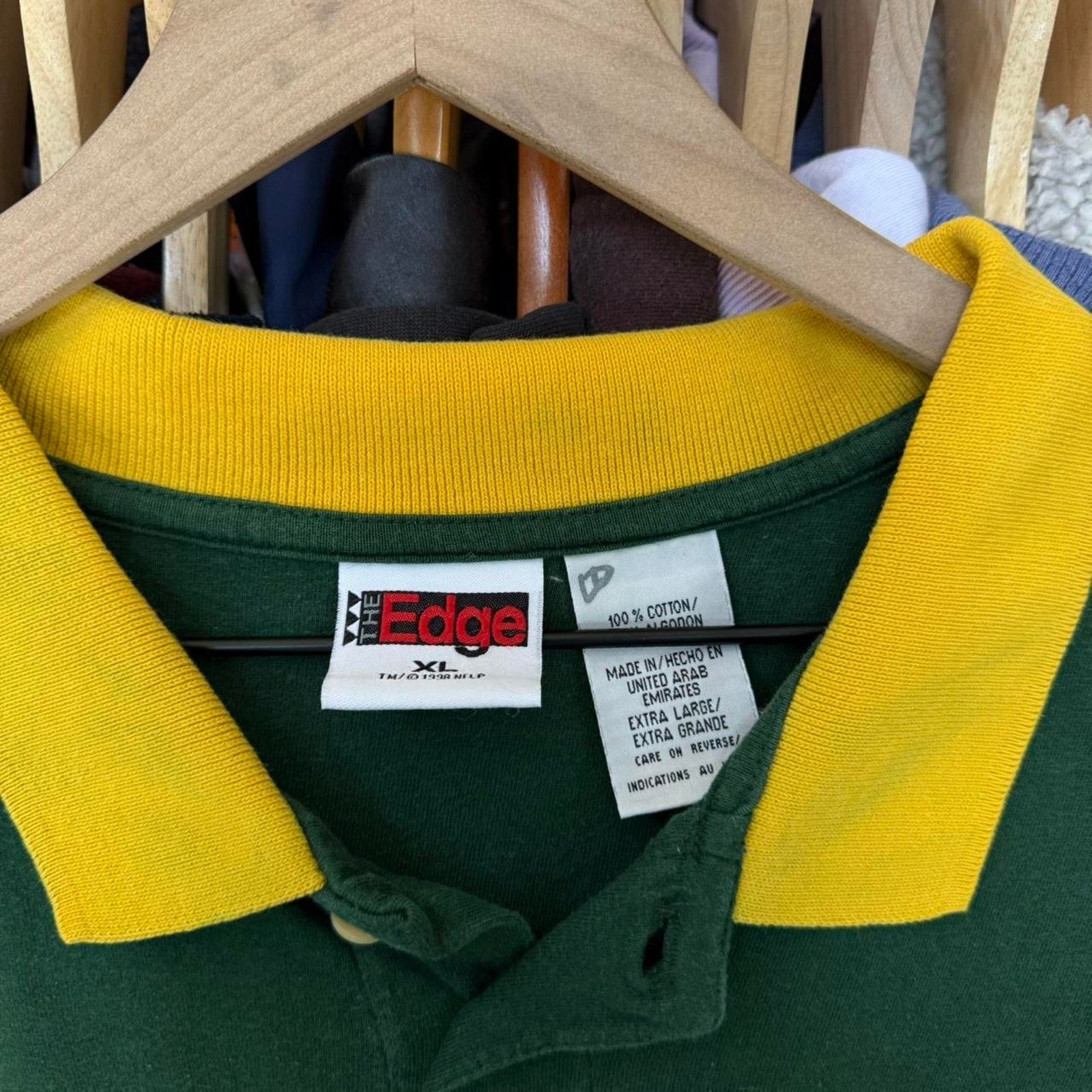 Other Vintage 1998 Green Bay Packers Polo Shirt Green Size US XL / EU 56 / 4 - 6 Thumbnail