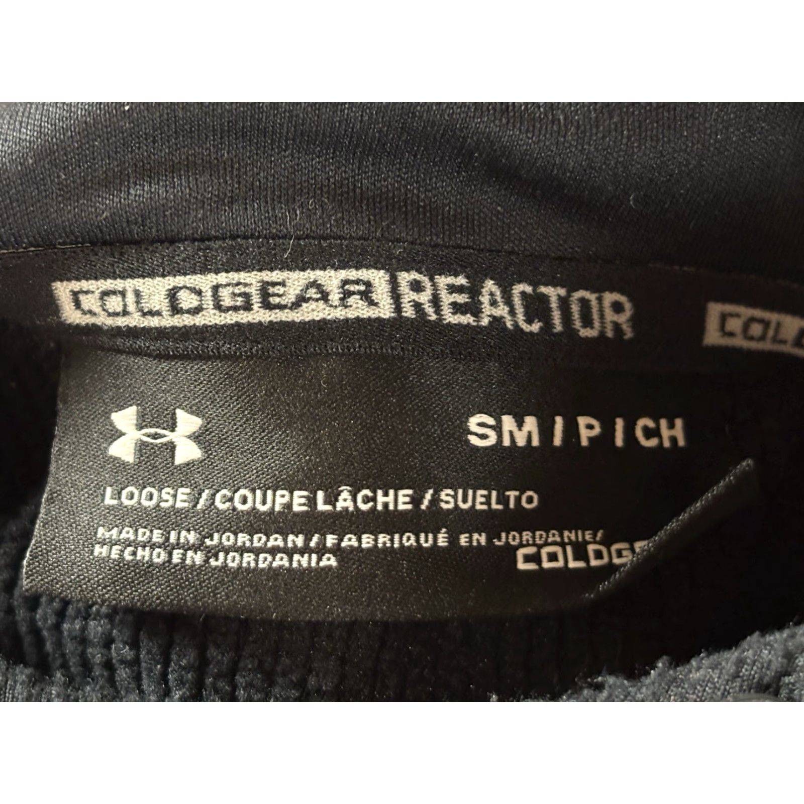Under Armour Under Armour Hoodie Mens Small Black Coldgear Reactor Pullover Zipped Pockets Size US S / EU 44-46 / 1 - 6 Thumbnail
