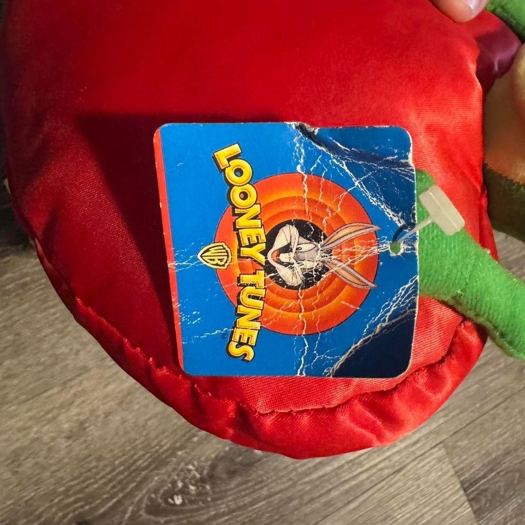 Warner Bros Vintage 1997 Looney Tunes Michigan J Frog Heart Plush Toy Size ONE SIZE - 5 Thumbnail