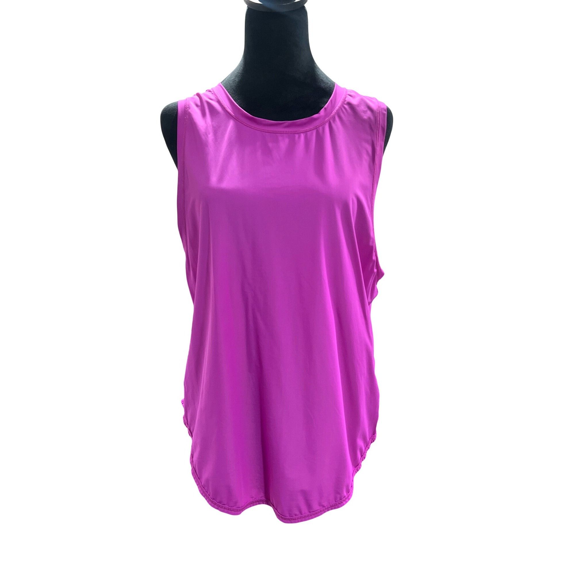 Other Women's Purple Open-Back Tie Workout Tank Top Sheer Mesh Pan Size L / US 10 / IT 46 - 7 Thumbnail