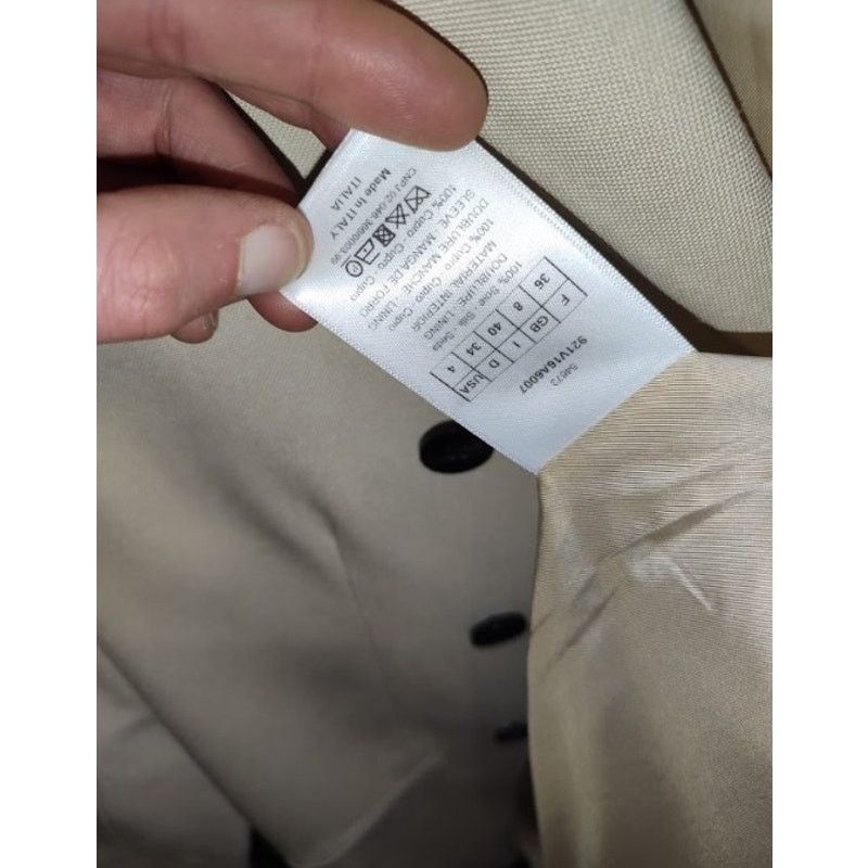 Dior Christian Dior Beige Double-Breasted Jacket Size 36/S Size XS / US 0-2 / IT 36-38 - 5 Thumbnail