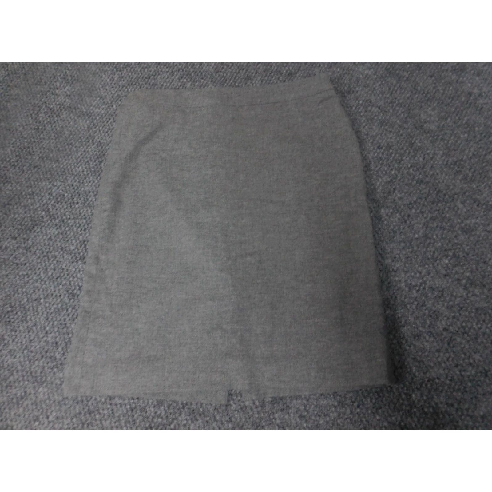 Banana Republic Banana Republic Skirt Womens 0 Gray A-Line Wool Stretch Zip Short Casual Daywear 90s? Size 25" / US 0 / IT 36 - 2 Thumbnail