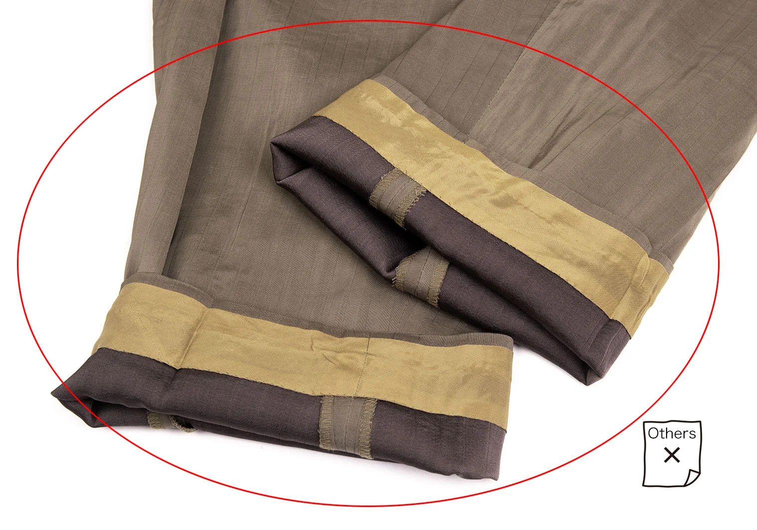 Yohji Yamamoto Yohji Yamamoto Rayon Cupro Stripe Pants Beige M Size US 34 / EU 50 - 9 Thumbnail