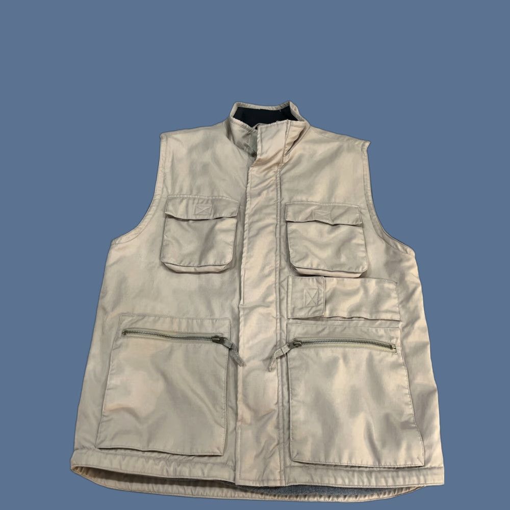 Vintage Fieldmaster Vest Mens S Brown Full Zip Hunting Fishing Fleece Lined Size US S / EU 44-46 / 1 - 1 Thumbnail