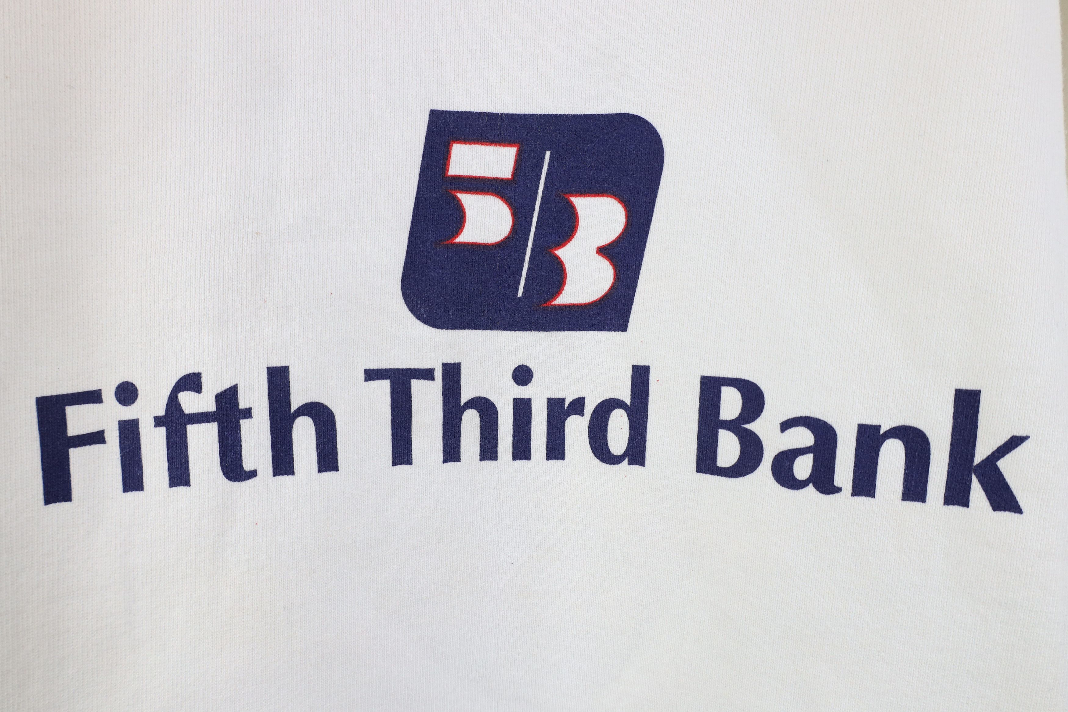 Vintage Vintage 90s Heavyweight Fifth Third Bank Sweatshirt USA Size US XL / EU 56 / 4 - 4 Thumbnail