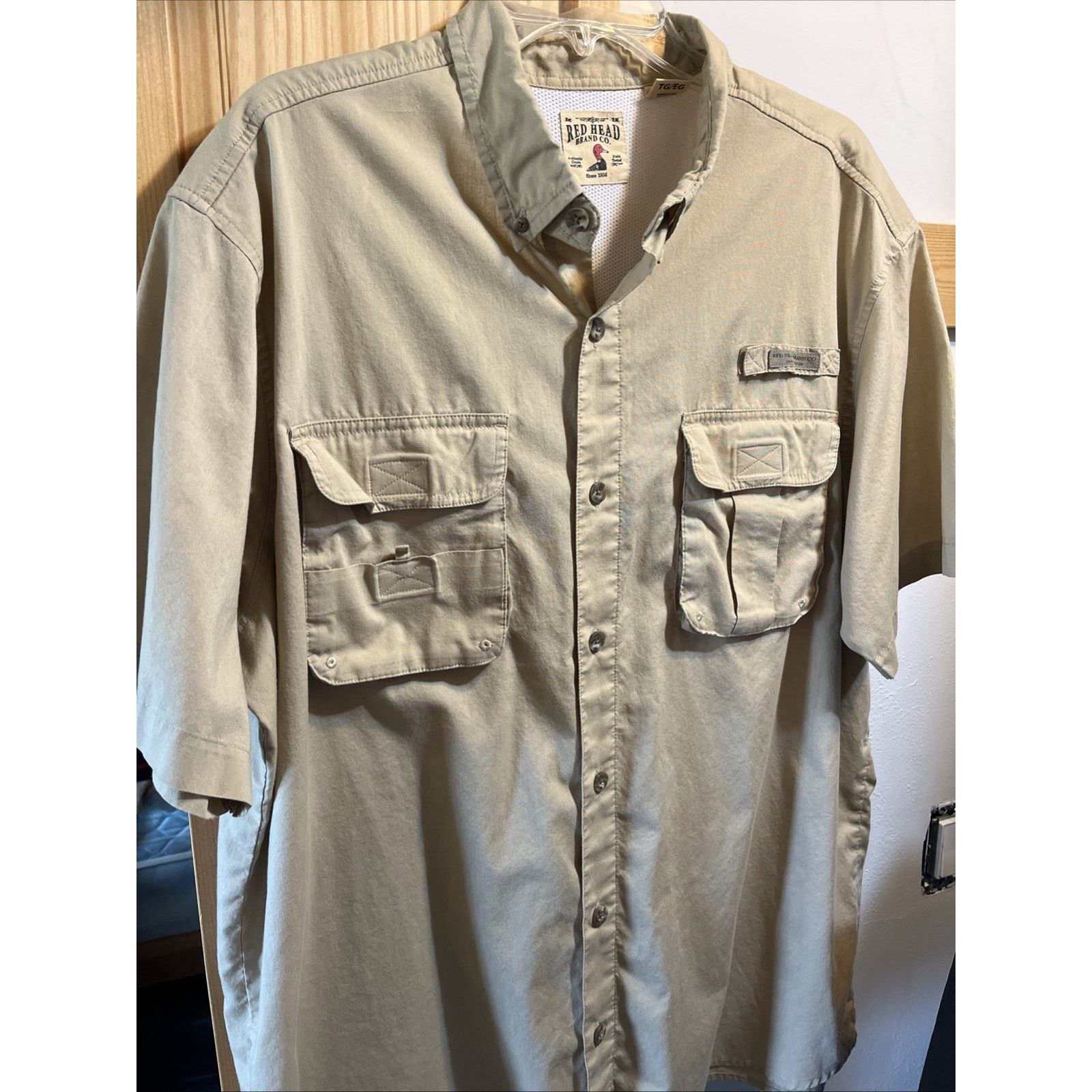 Redhead Redhead Men’s XL Brown Button Cotton Polyester Fishing Shirt Size US XL / EU 56 / 4 - 2 Thumbnail