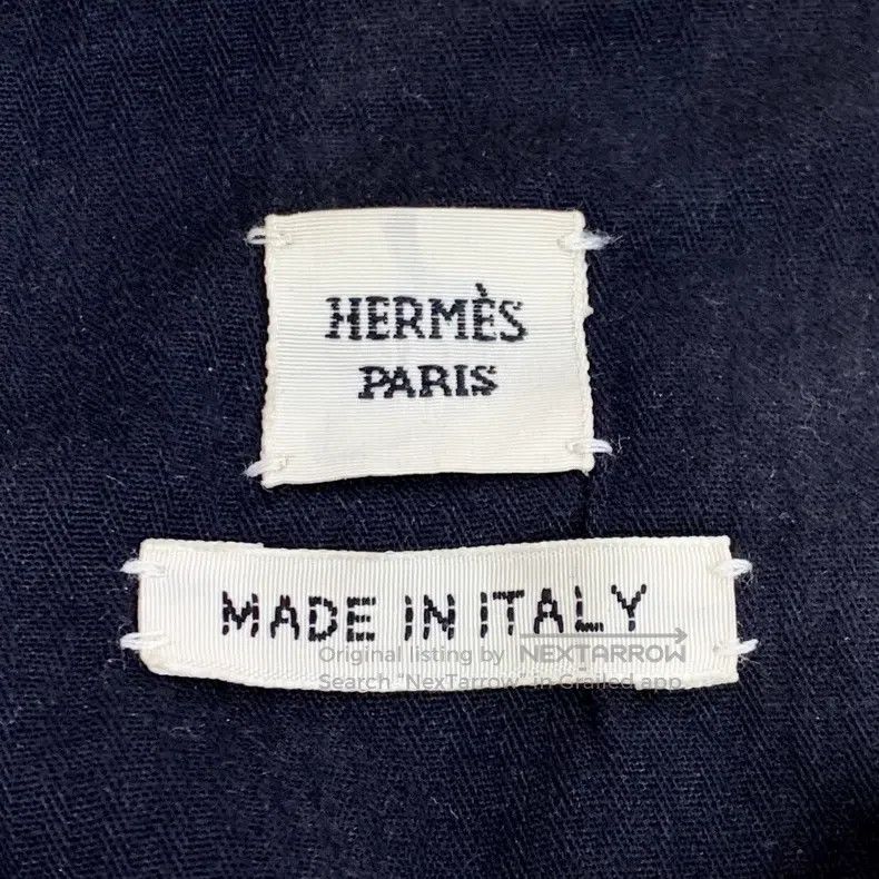 Hermes Hermes Black Denim Round Collar Sleeveless Single Button D Size XXS / US 00 / IT 34 - 5 Thumbnail