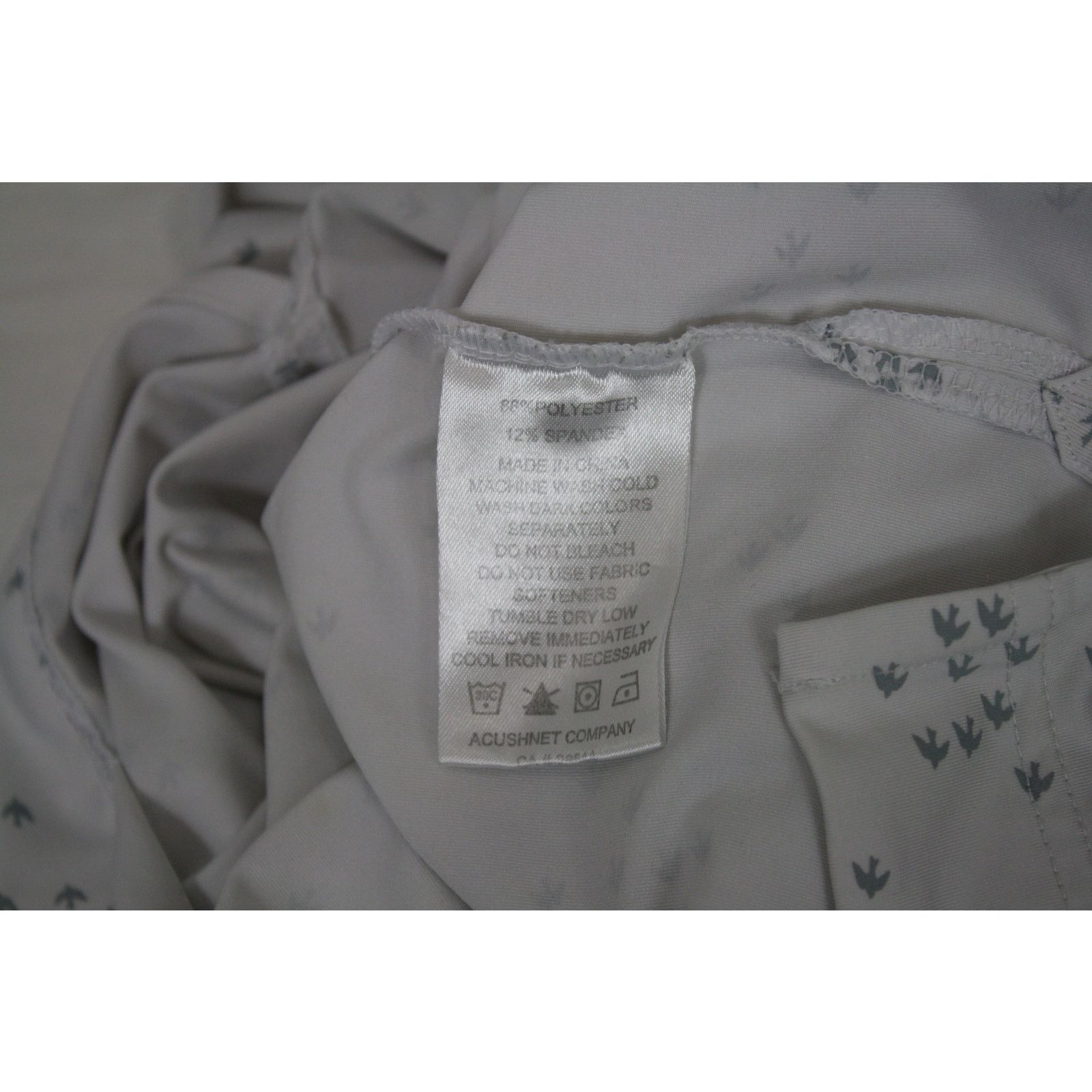 Footjoy FootJoy FJ Golf Polo Shirt Mens L Gray Bird Print Stretch Size US L / EU 52-54 / 3 - 9 Thumbnail