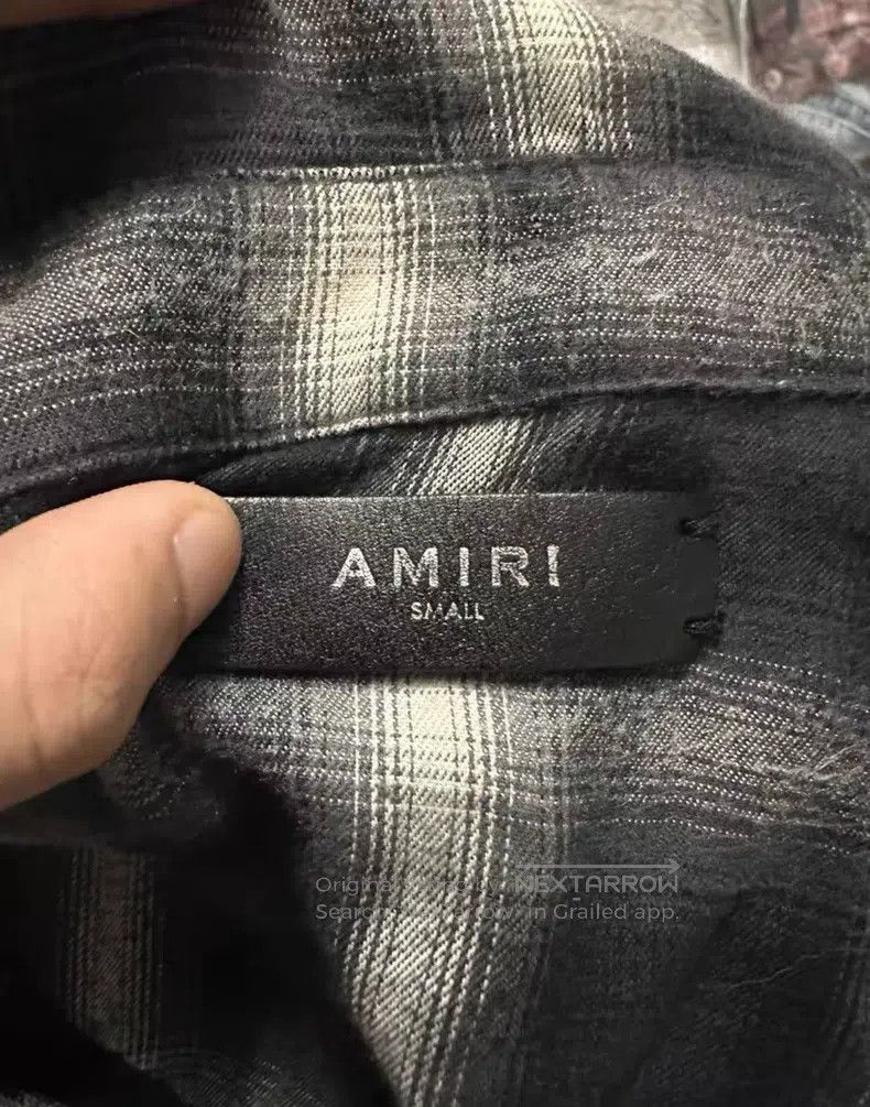 Amiri Amiri Size S Loose black and white plaid flannel shirt Size US S / EU 44-46 / 1 - 3 Thumbnail