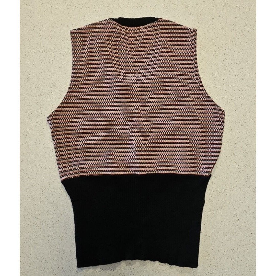 Vintage Vintage Elaine Post Sweater Vest Womens M 70s Acrylic Geomet Size M / US 6-8 / IT 42-44 - 9 Thumbnail
