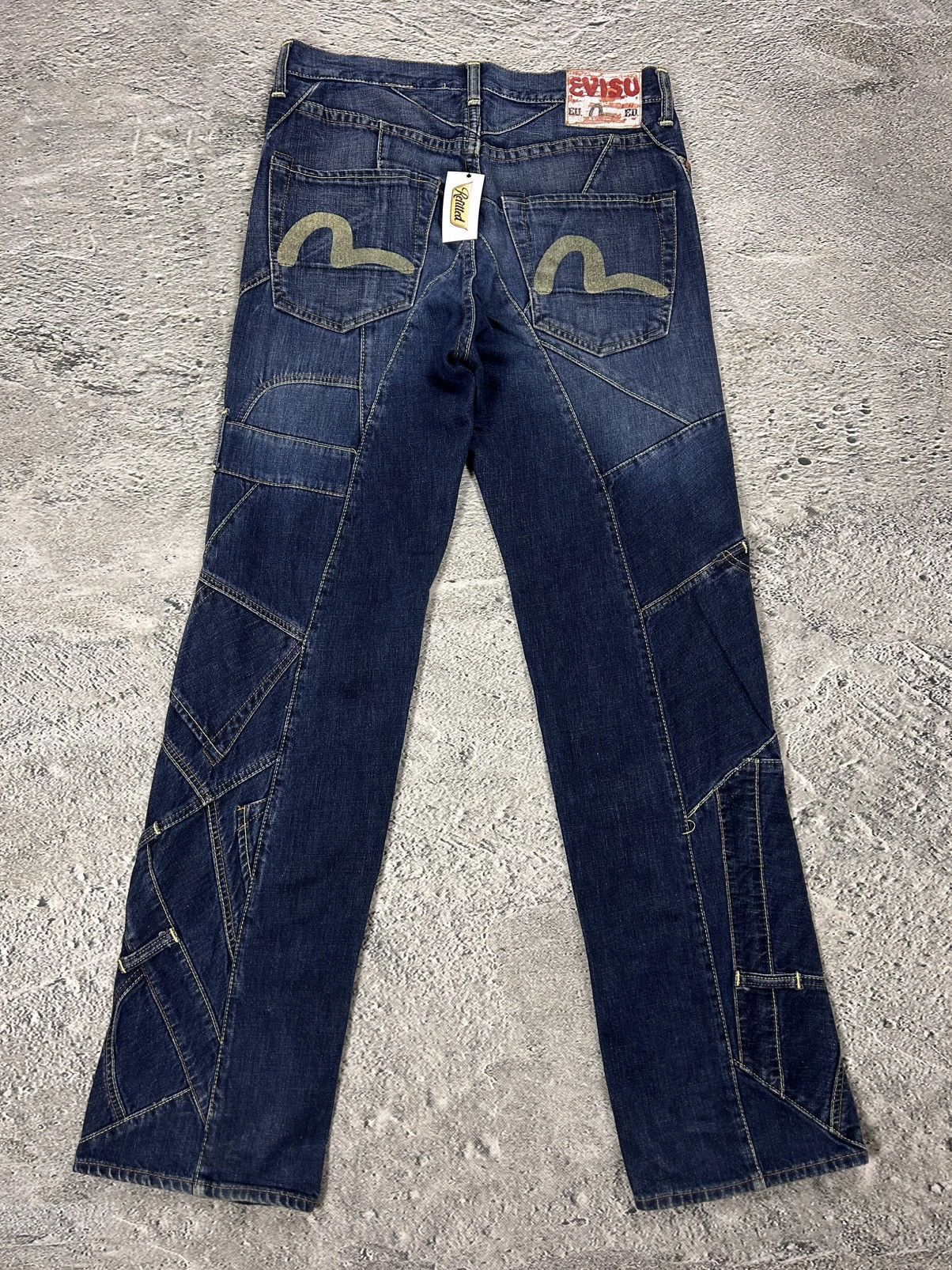Evisu Evisu EU ED jeans vintage denim pants patchwork navy Y2K Size US 30 / EU 46 - 1 Thumbnail